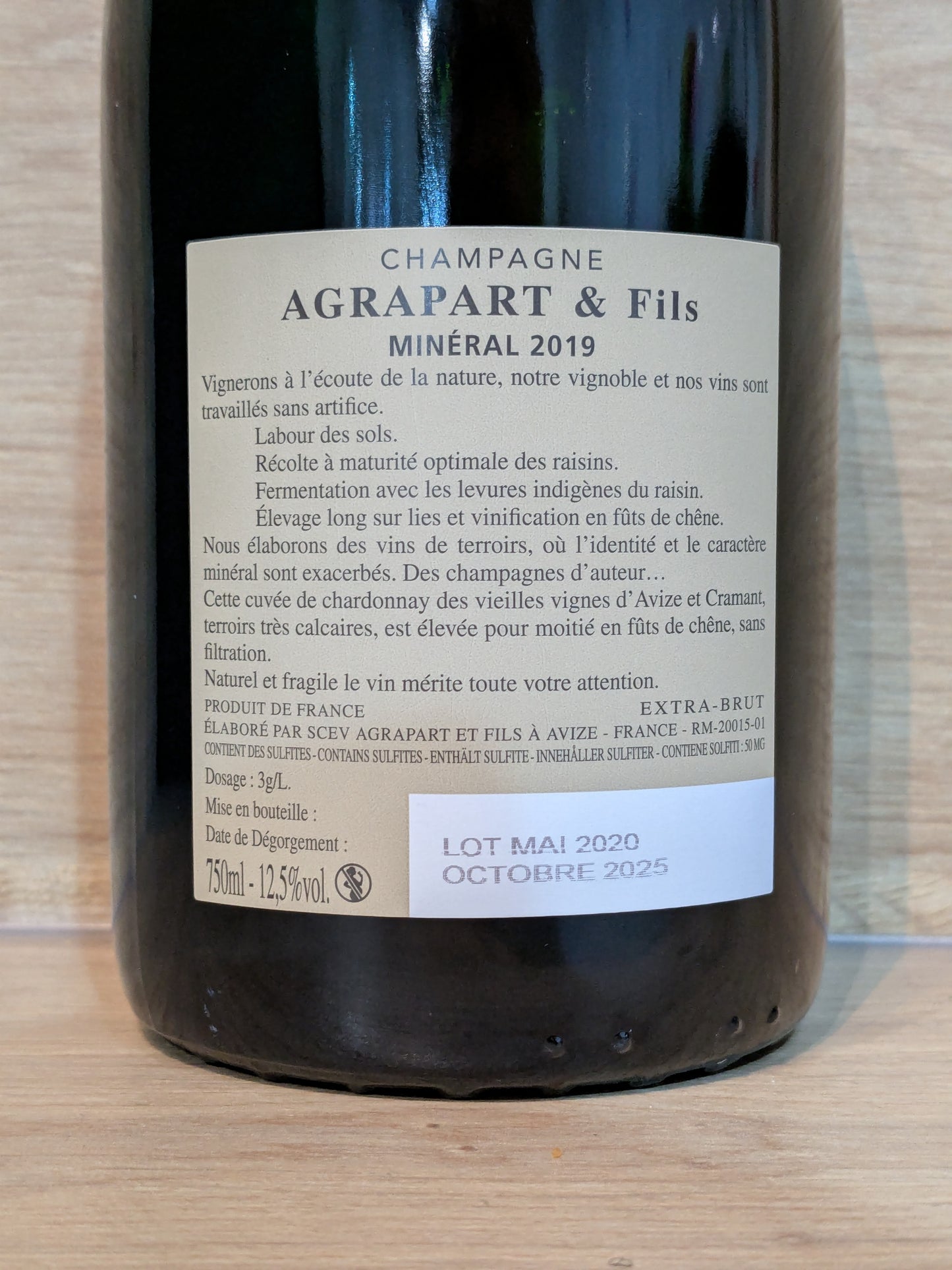 Agrapart - Minéral 2019 - CPHWINES