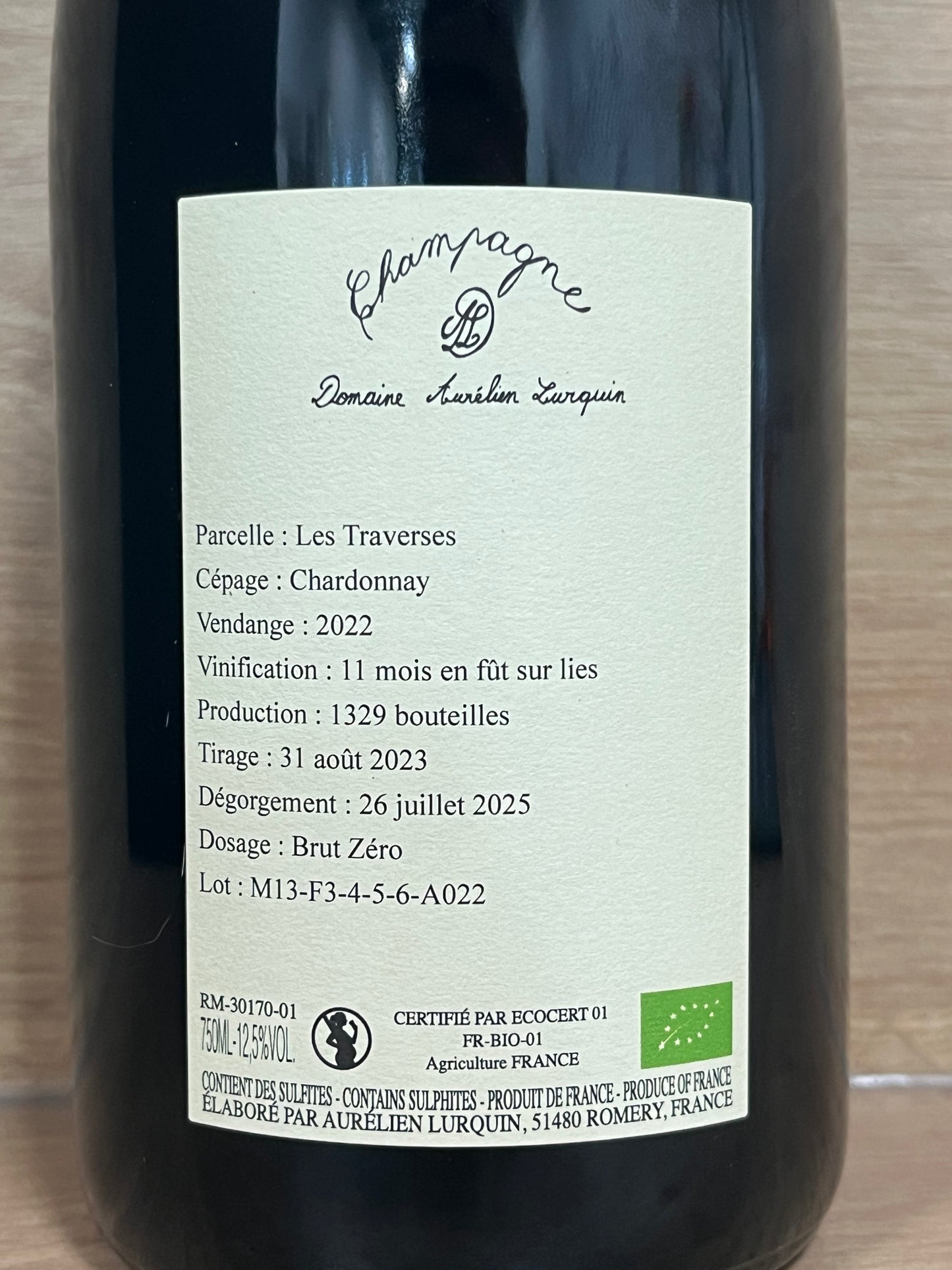 Aurélien Lurquin - Les Traverses - CPHWINES