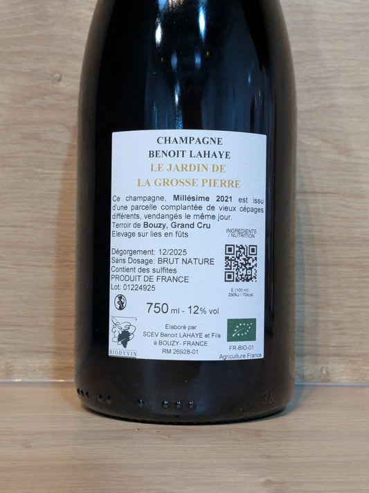 Benoît Lahaye - Le Jardin de la Grosse Pierre 2021 - CPHWINES
