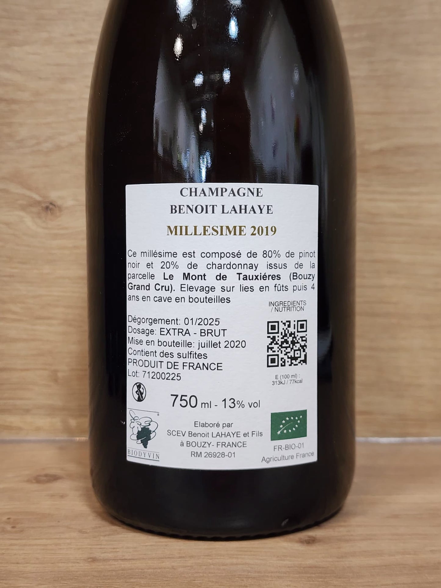 Benoît Lahaye Millésime 2019 - CPHWINES