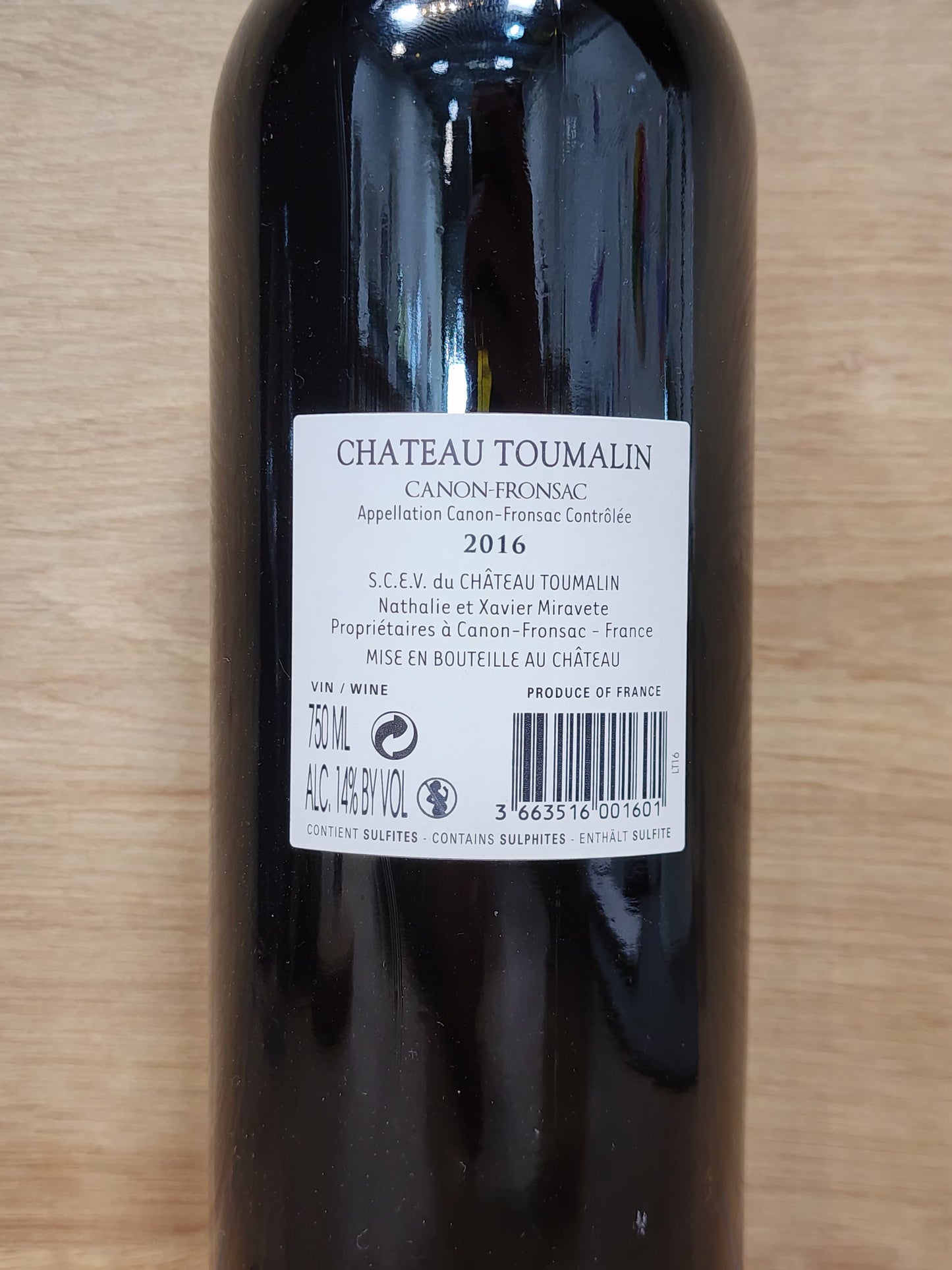 Canon-Fronsac - Château Toumalin 2016 - CPHWINES