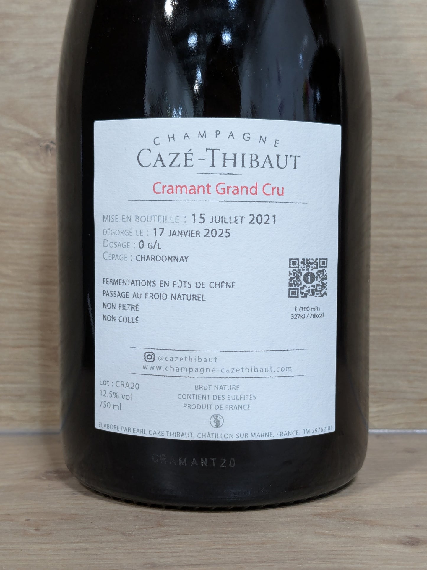 Cazé-Thibaut - Cramant 2020 - CPHWINES