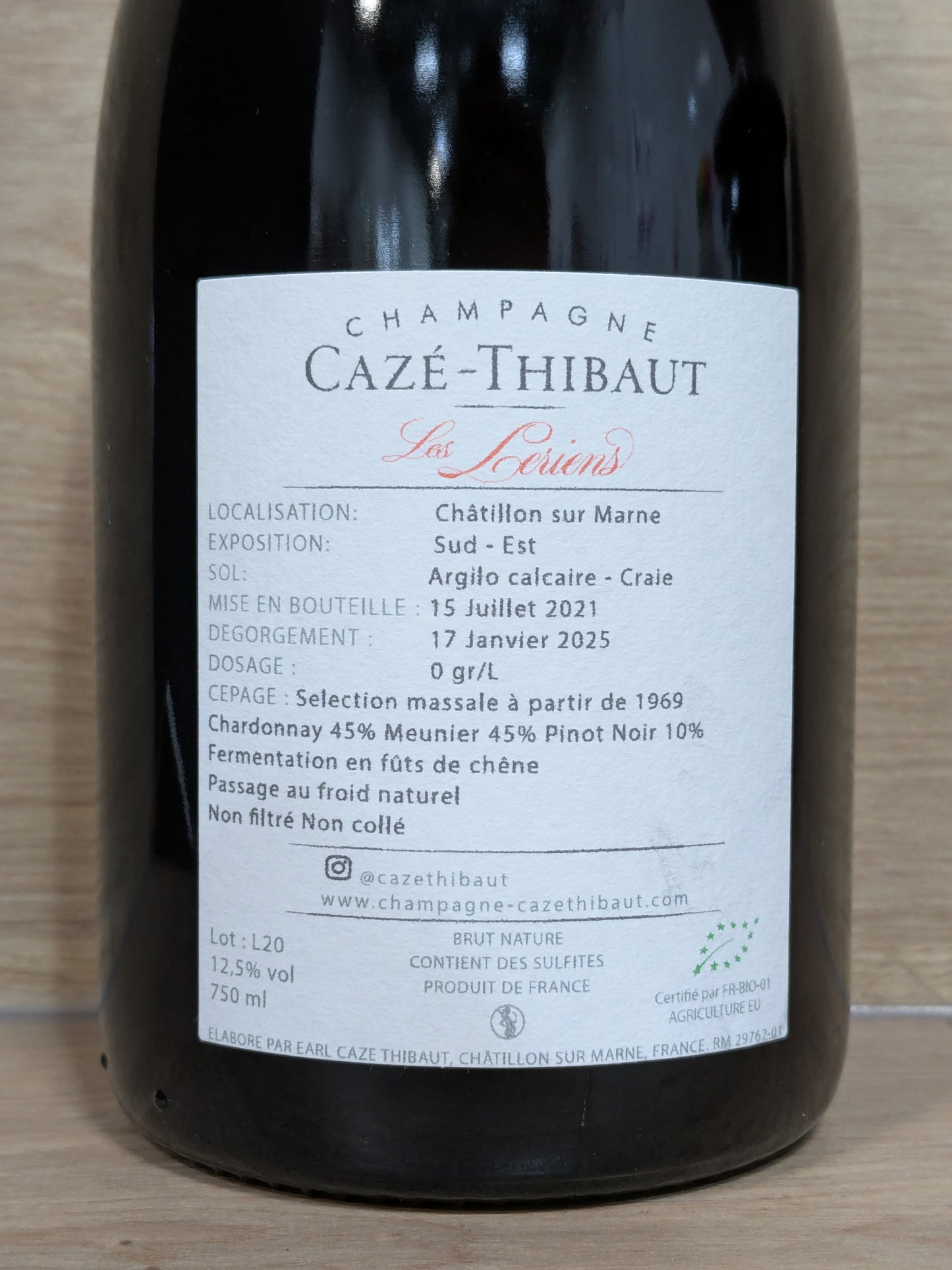 Cazé-Thibaut - Les Leriens 2020 - CPHWINES