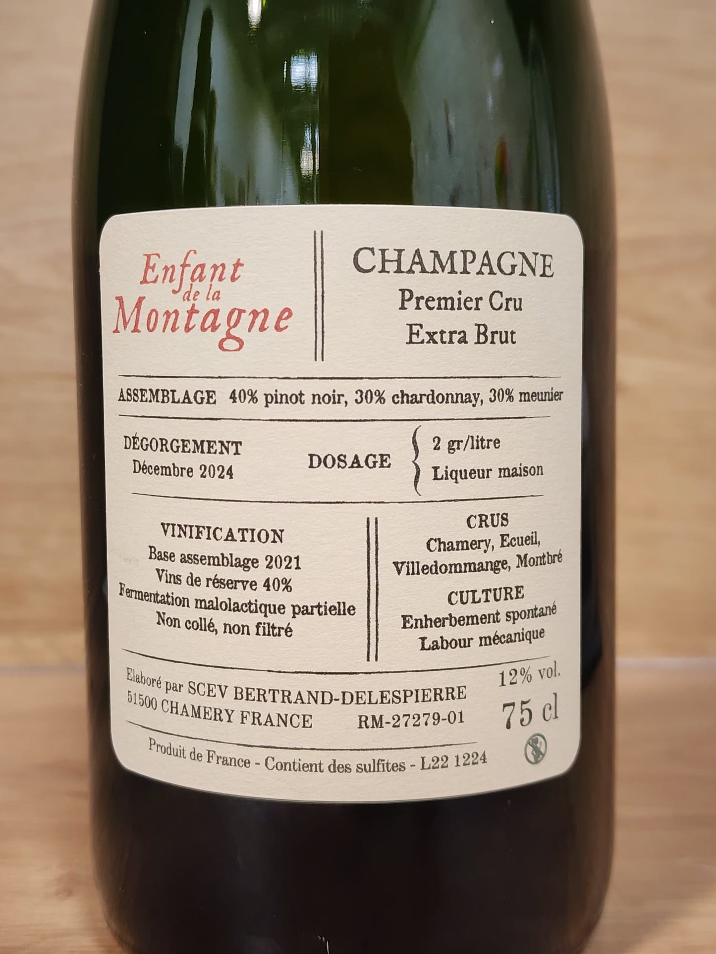 Champagne Enfant de la Montagne – Bertrand - Delespierre - CPHWINES