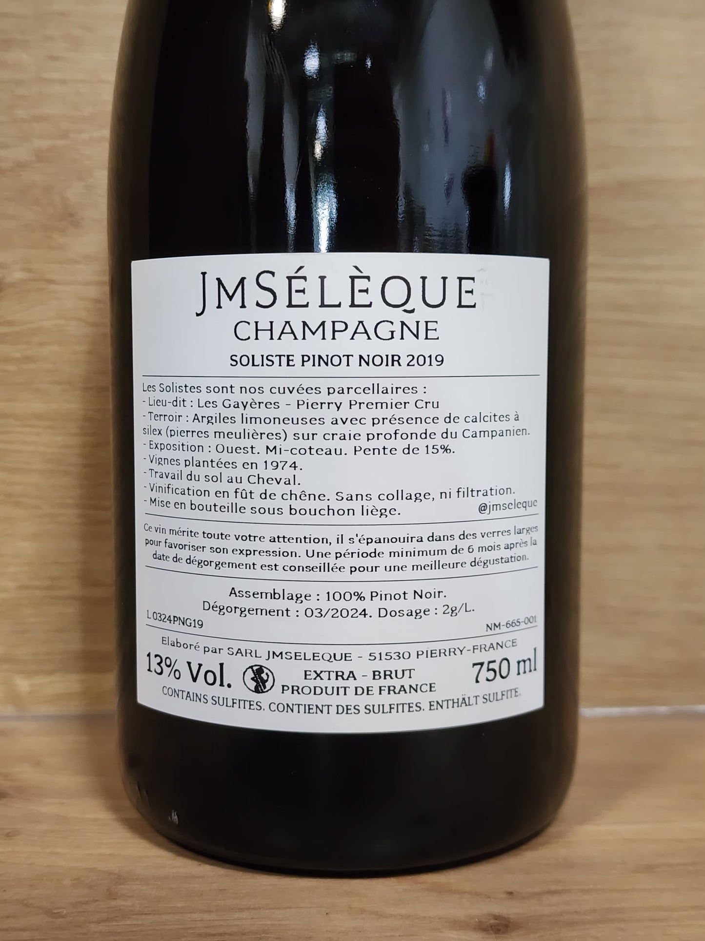 Champagne JM Sélèque – Soliste 2019 - CPHWINES