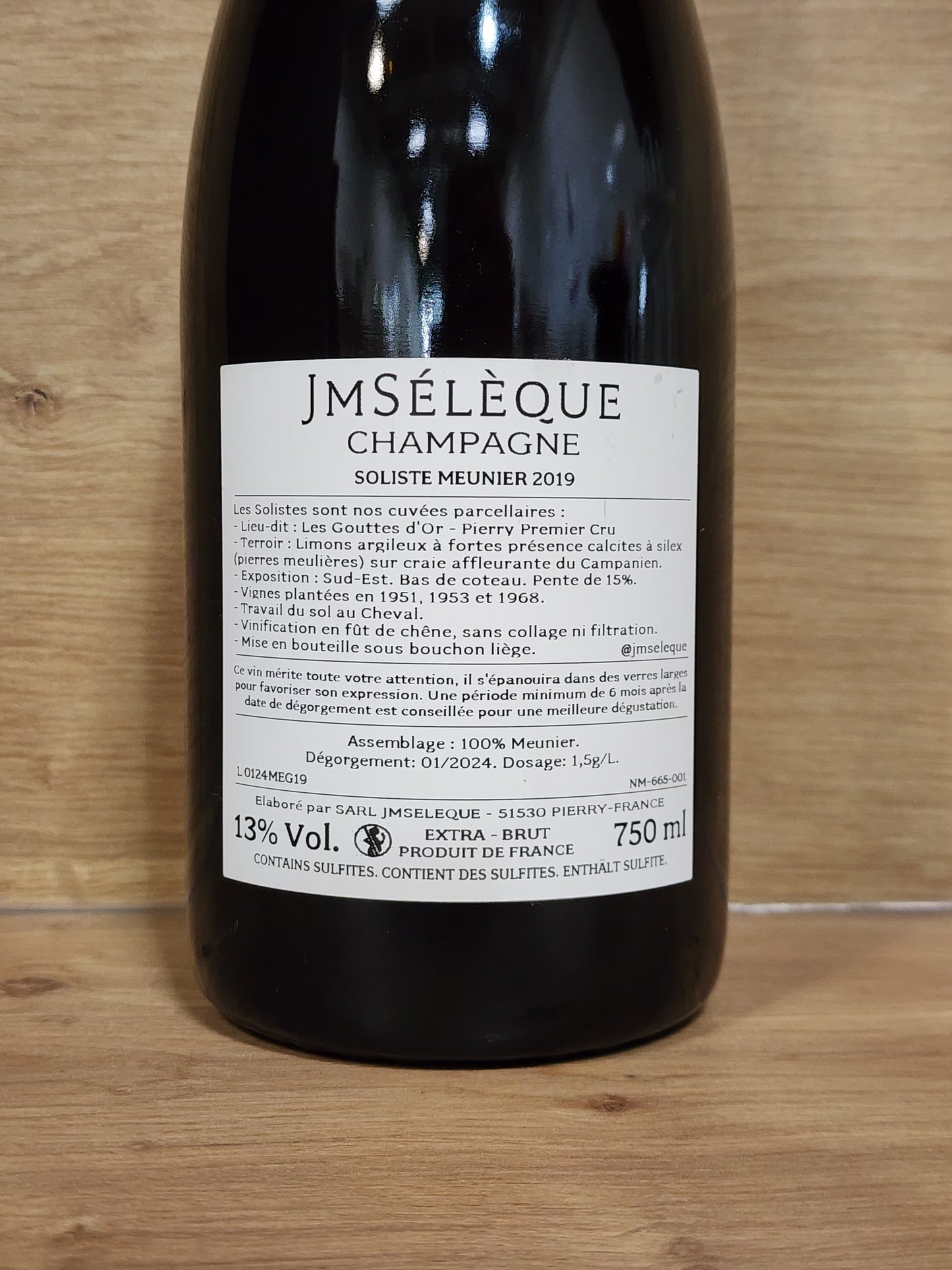 Champagne JM Sélèque – Soliste Meunier 2019 - CPHWINES