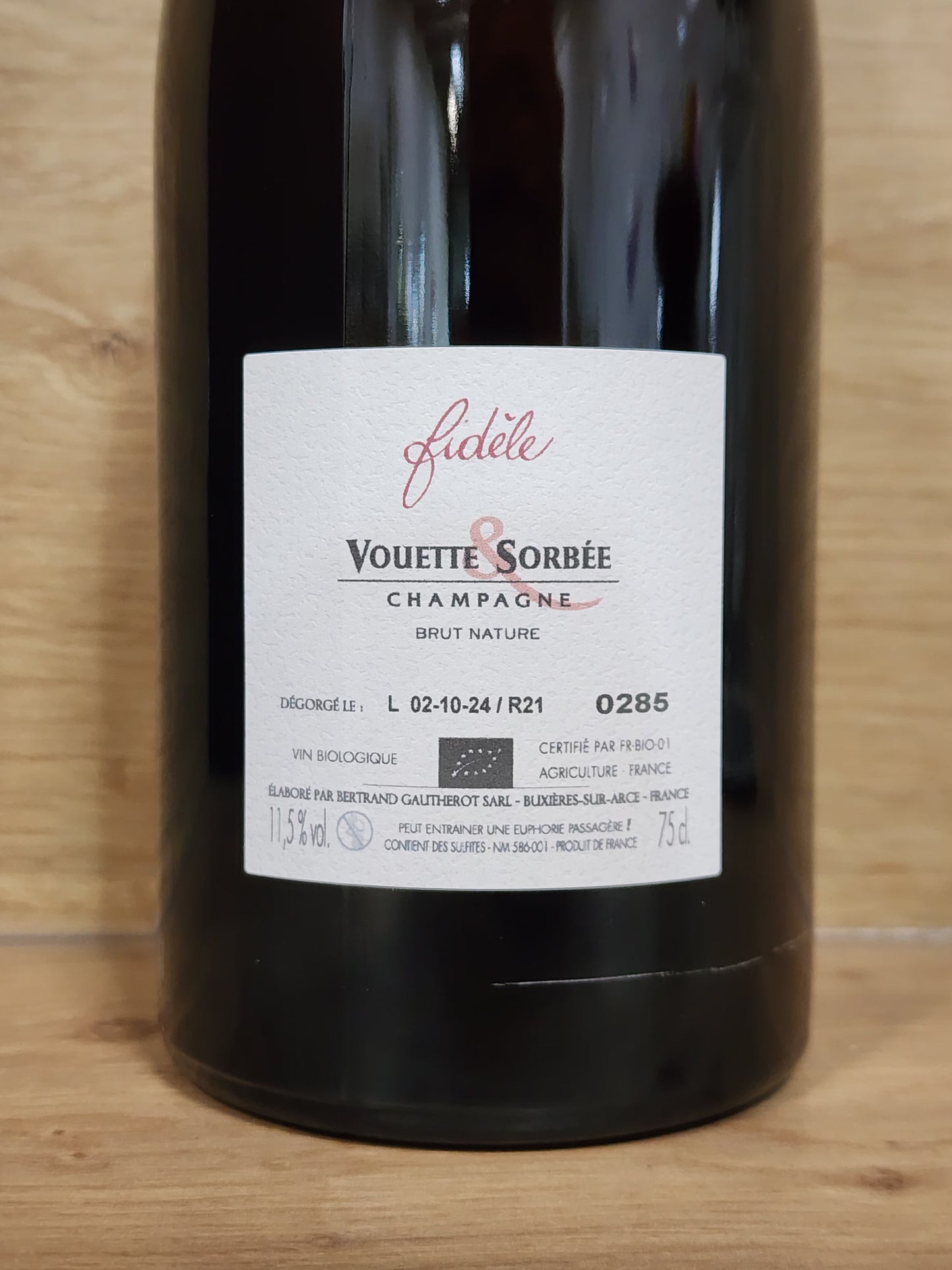 Champagne Vouette & Sorbée – Fidèle - CPHWINES