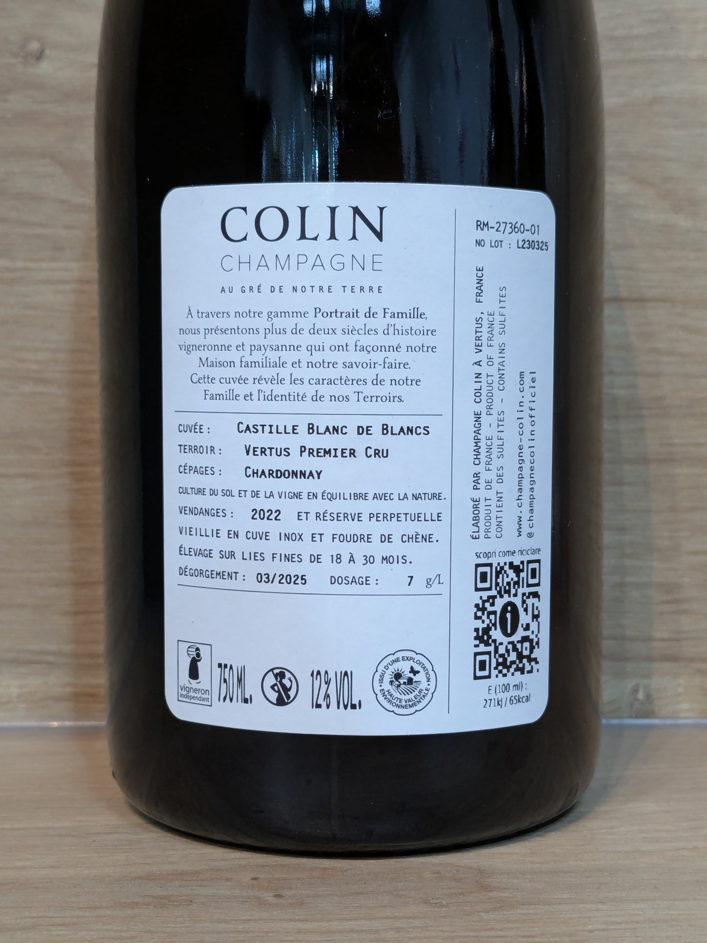Colin - Castille Blanc de Blancs 2022 - CPHWINES