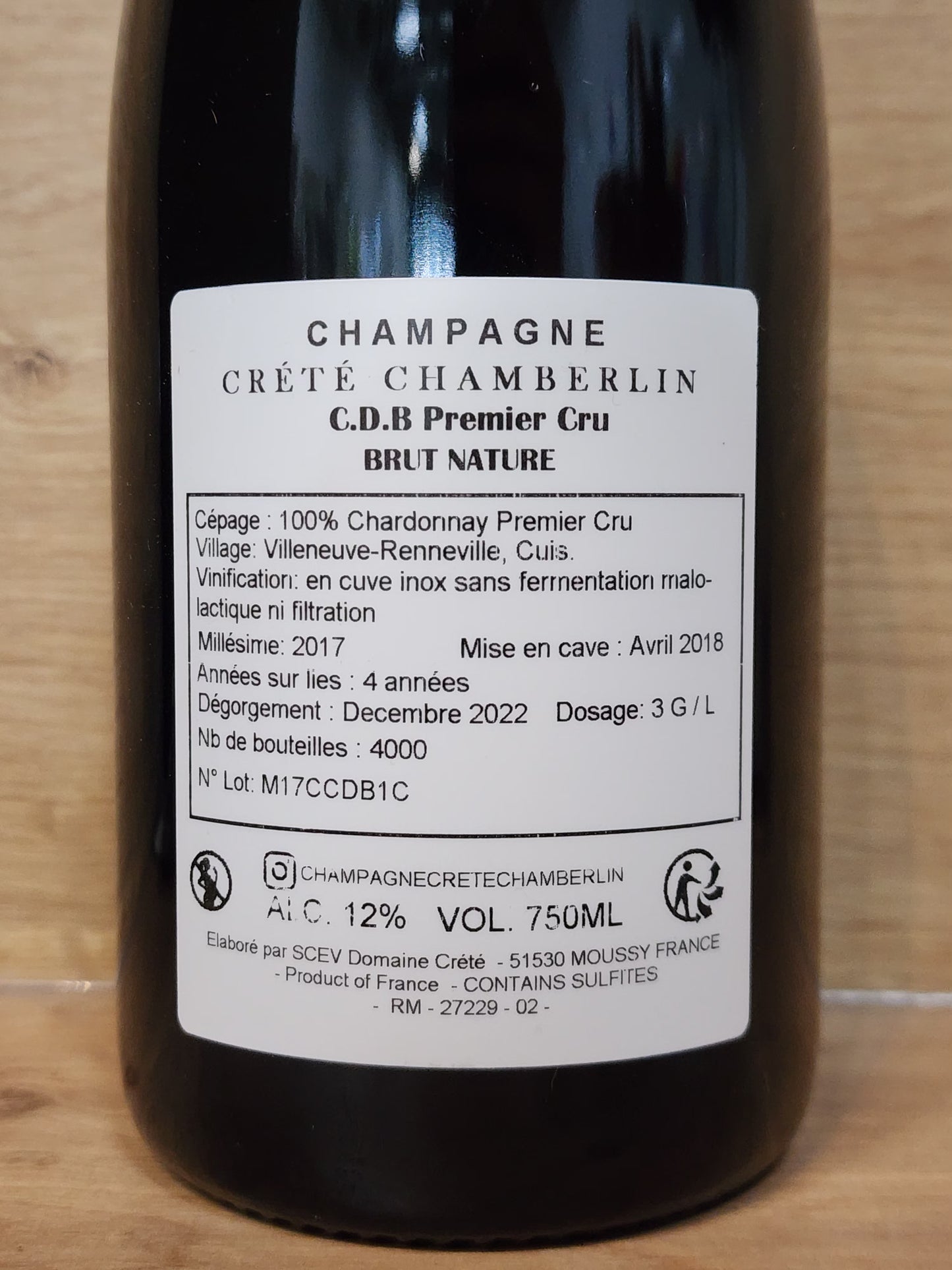 Crété Chamberlin – C.D.B CPHWINES