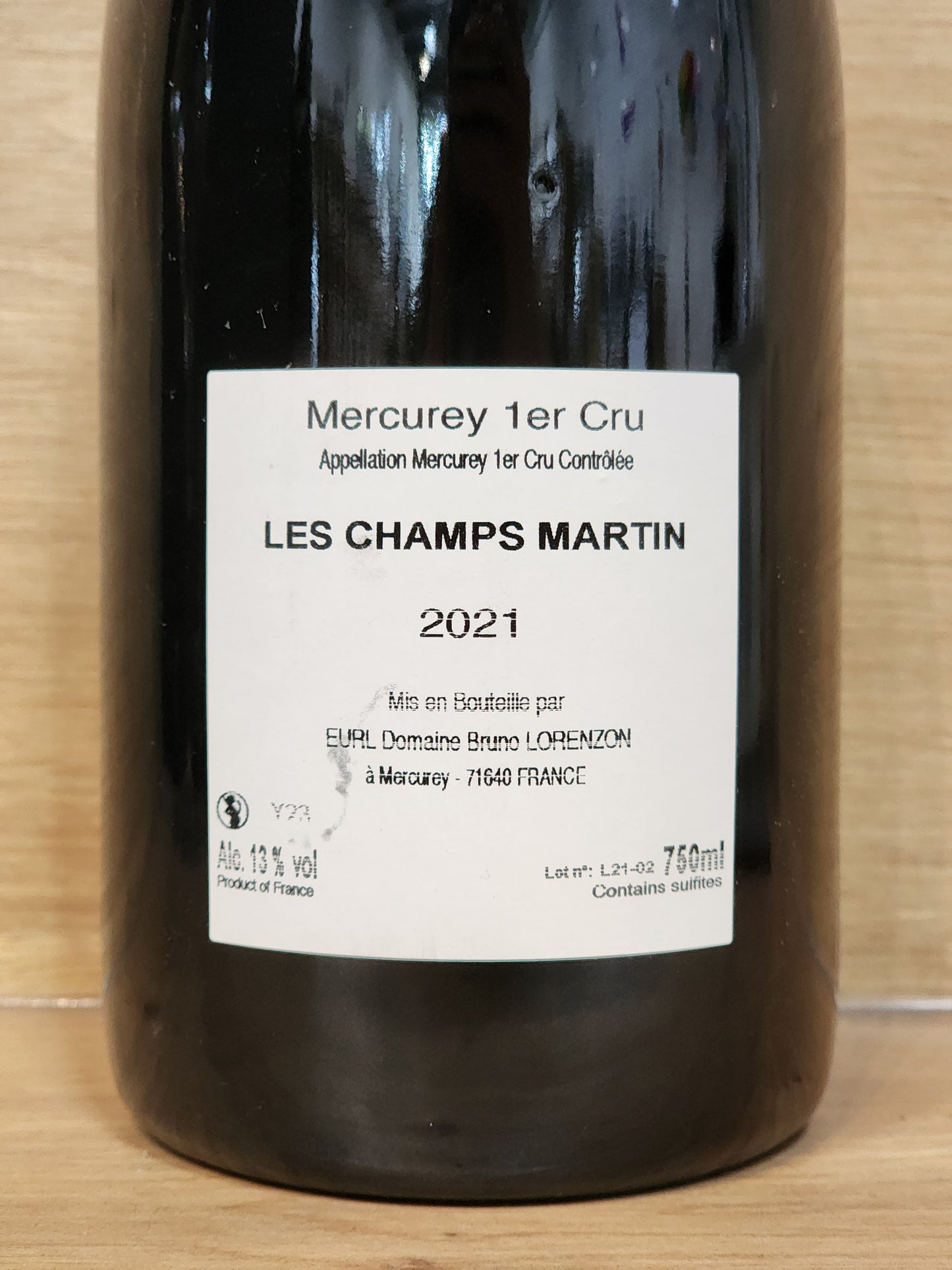 Domaine Bruno Lorenzon - Mercurey 1 er Cru - Clos des Champs Martin 2021 - CPHWINES