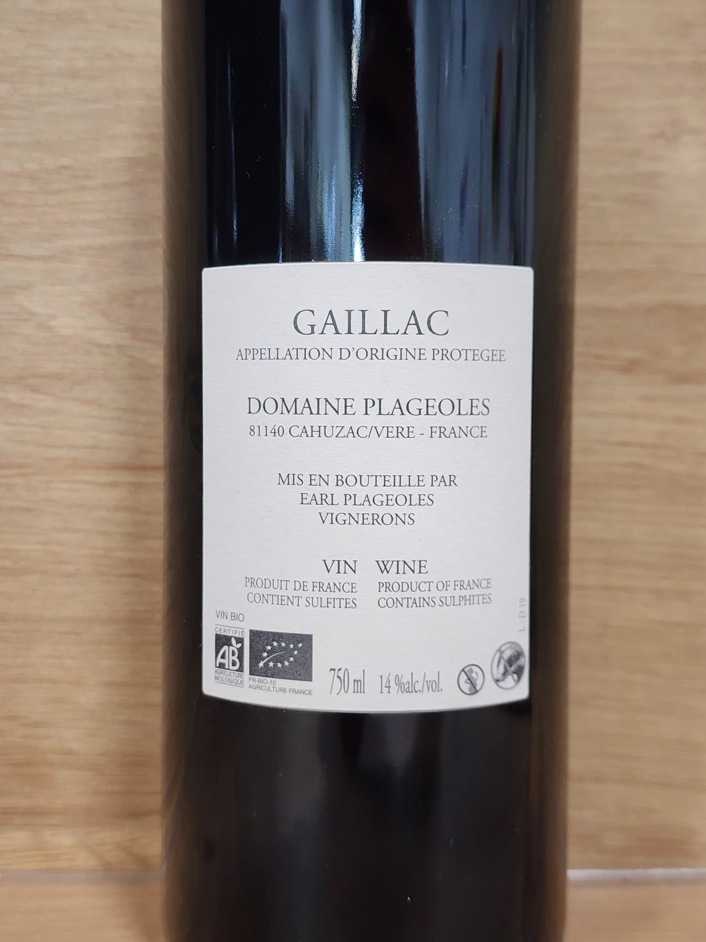 Domaine Plageoles Gaillac - Duras 2019 - CPHWINES