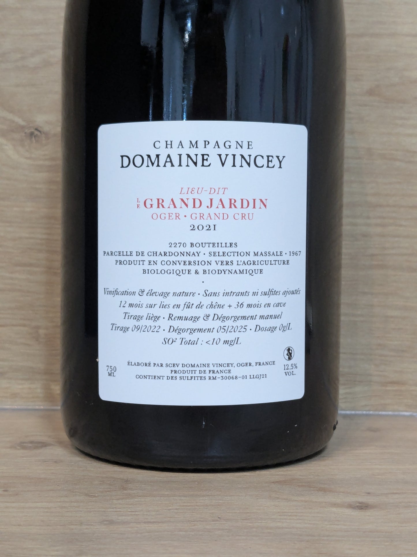 Domaine Vincey - Grand Jardin 2021 - CPHWINES