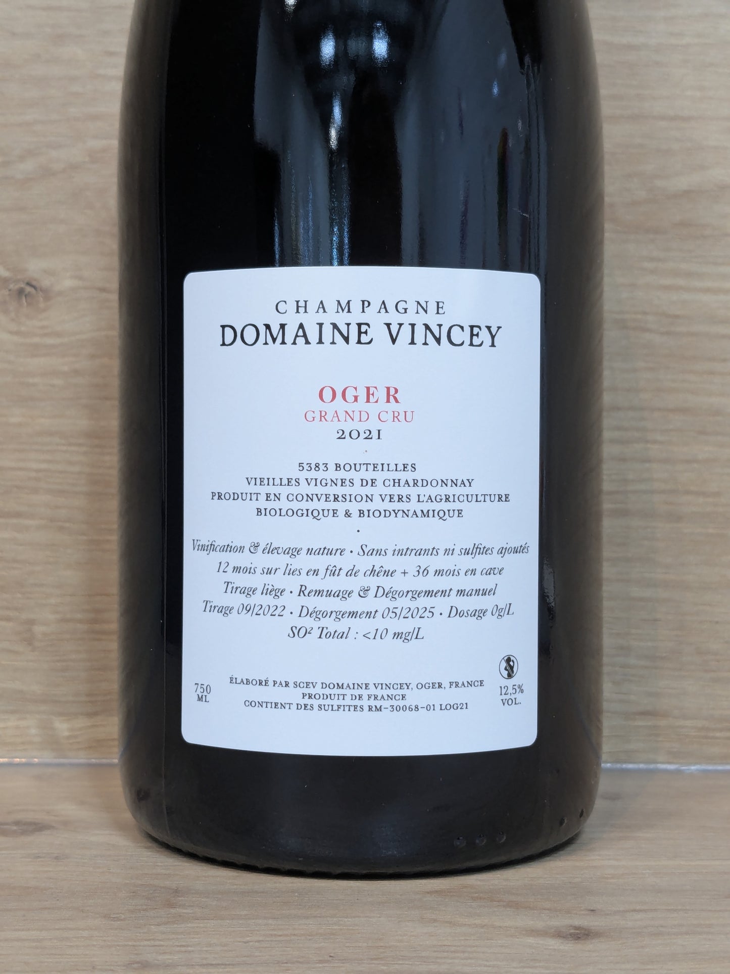 Domaine Vincey - Oger 2021 - CPHWINES