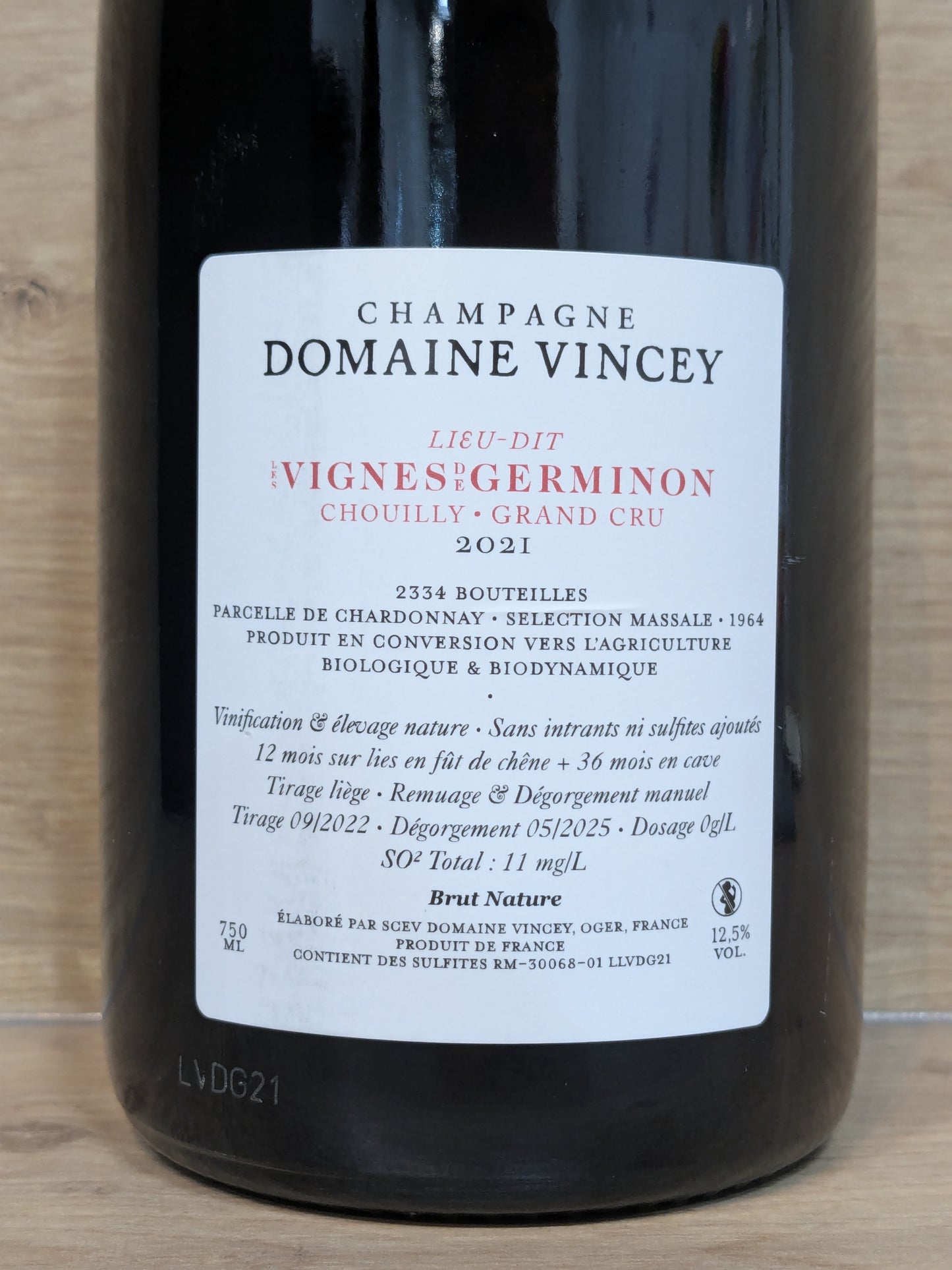 Domaine Vincey - Vignes de Germinon 2021 - CPHWINES