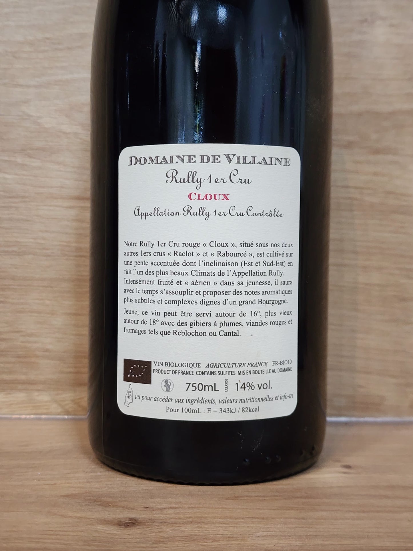 Domaine de Villaine - Rully 1 er Cru Cloux 2022 - CPHWINES