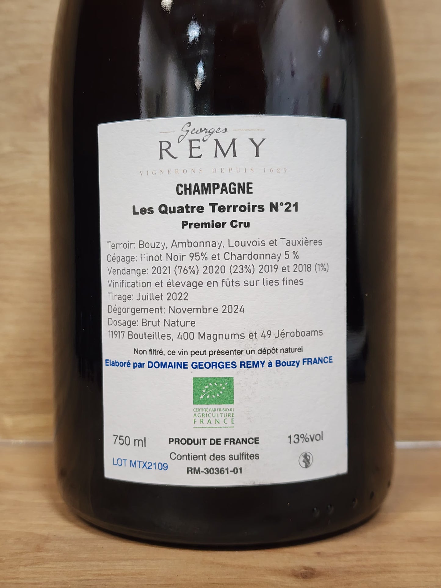 Georges Remy – Les Quatre Terroirs N°21 - CPHWINES