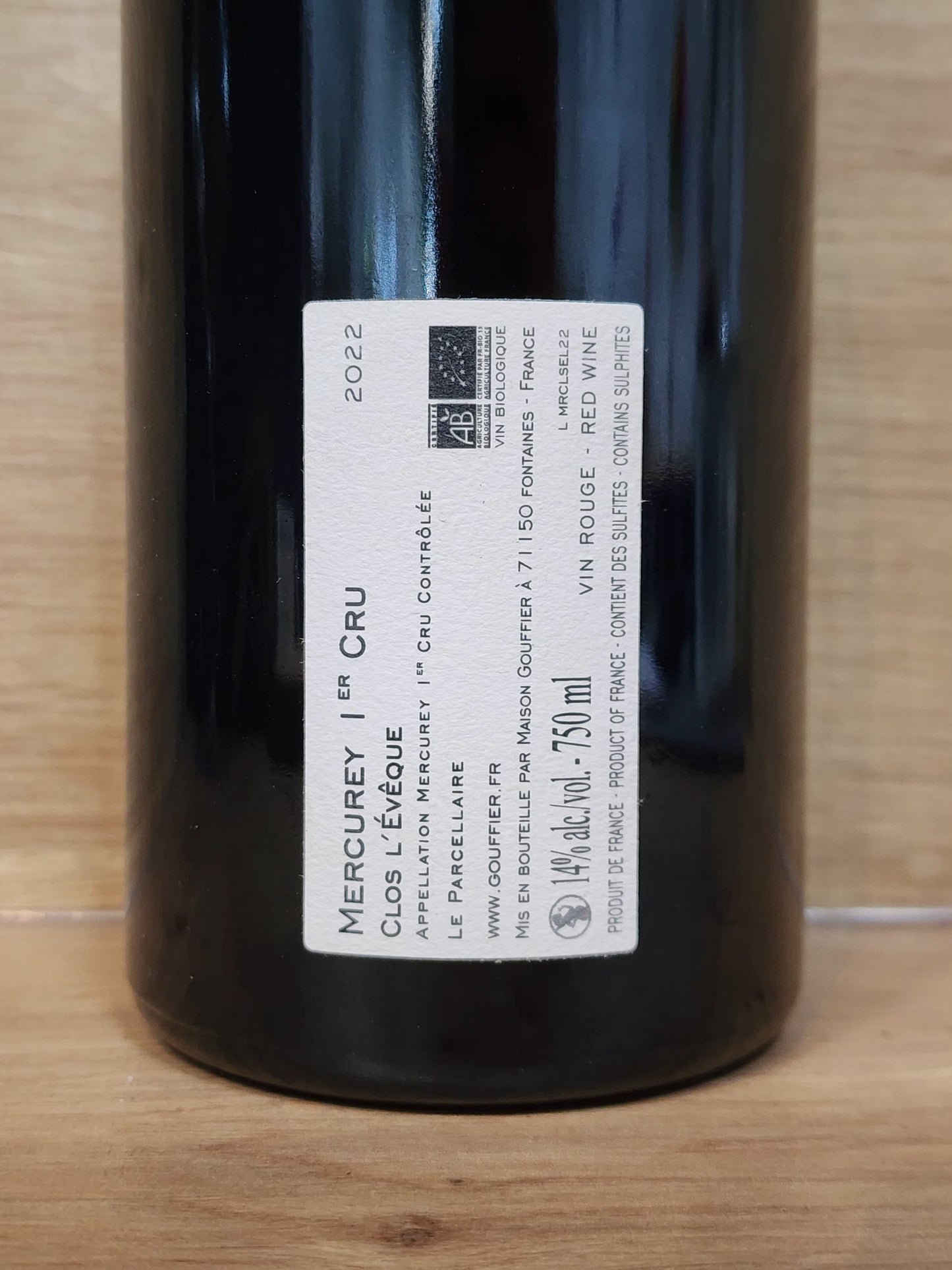 Gouffier Mercurey 1er Cru Clos L'Évêque 2022 - CPHWINES