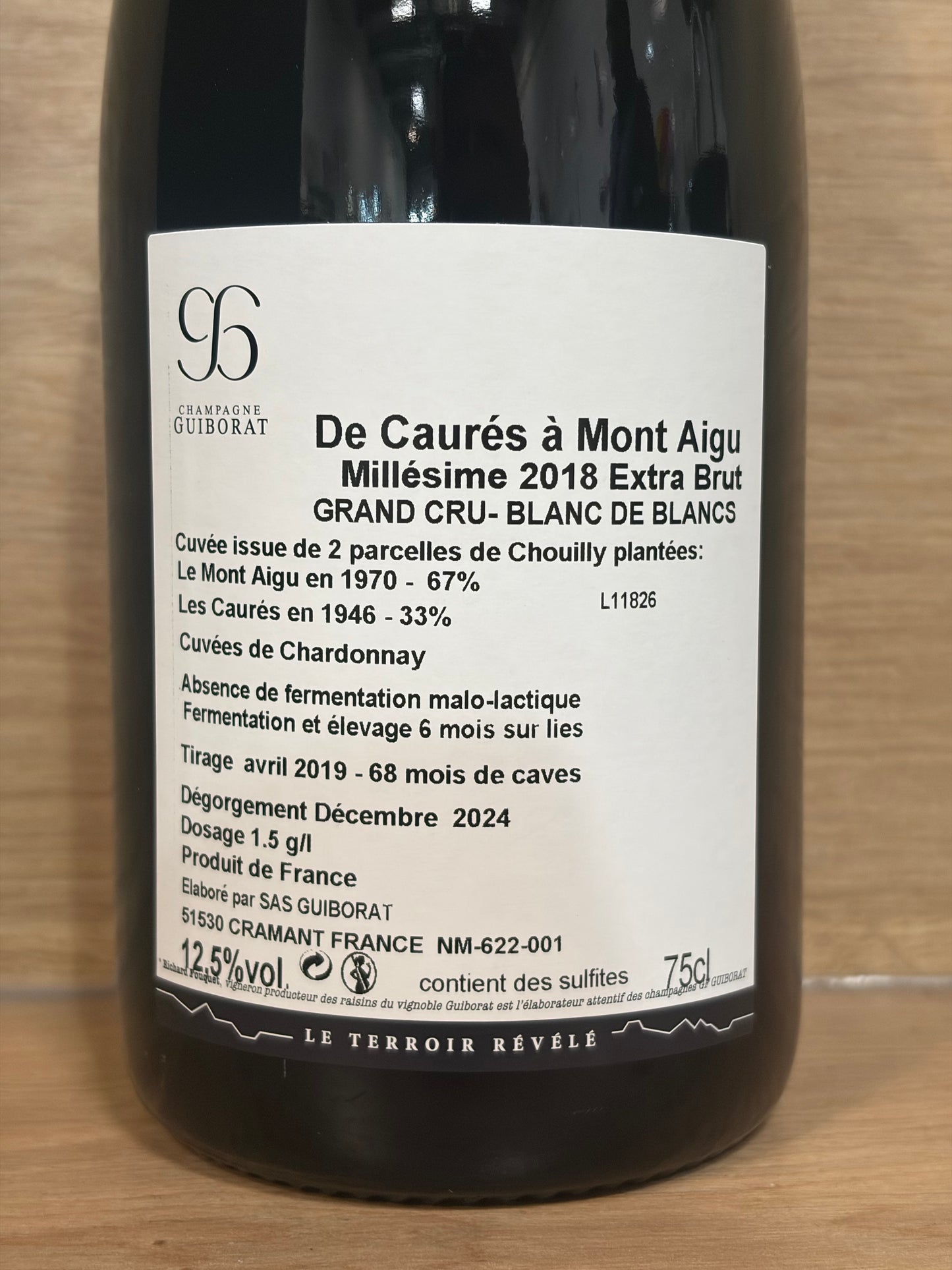 Champagne Guiborat - De Caurés à Mont Aigu 2018