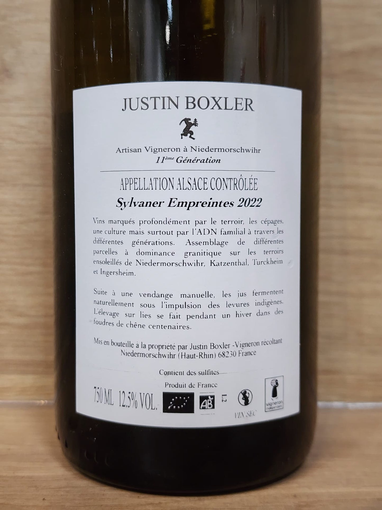 Justin Boxler - Sylvaner Empreintes 2022 - CPHWINES