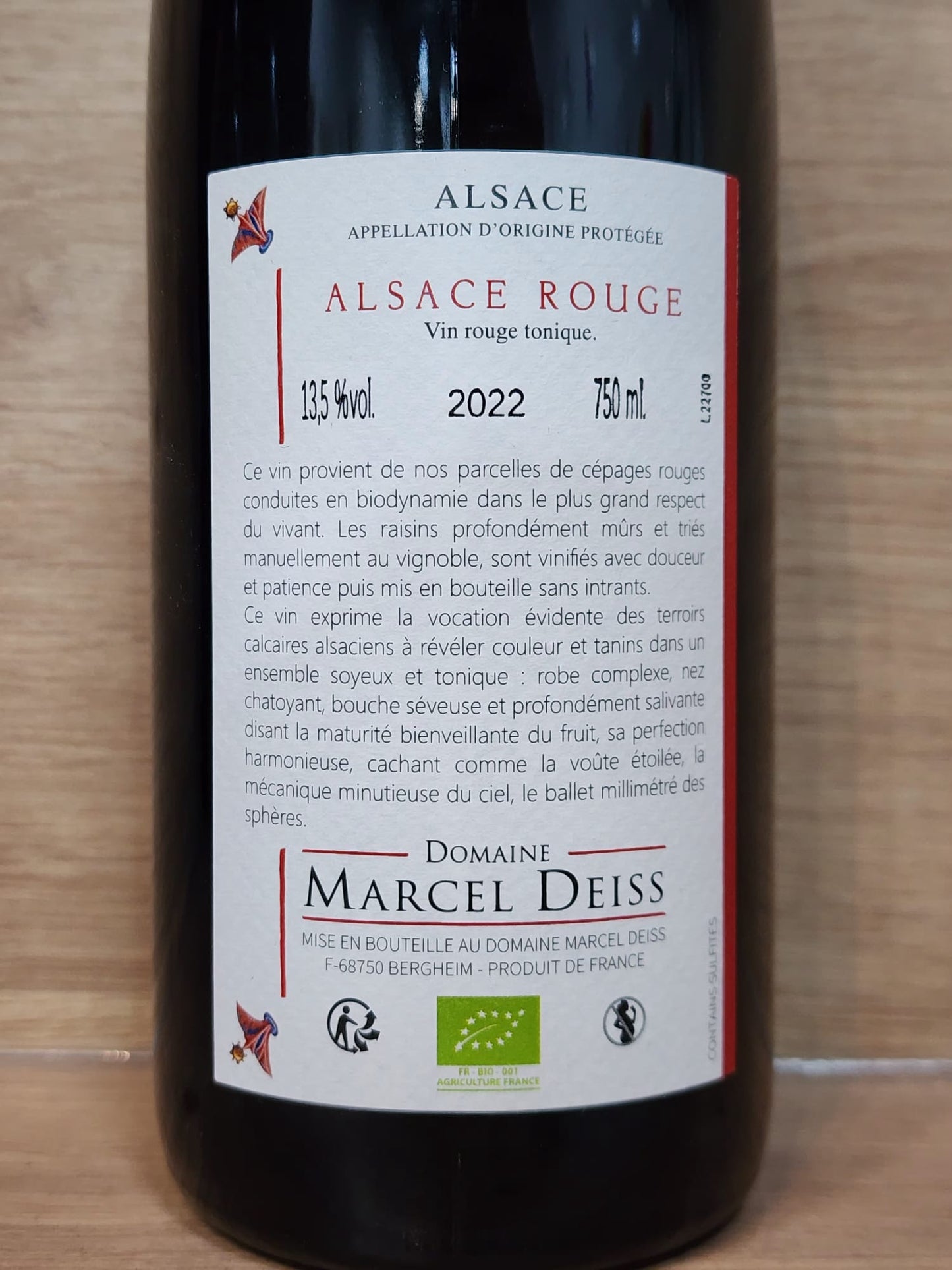 Marcel Deiss - Alsace Rouge 2022 - CPHWINES