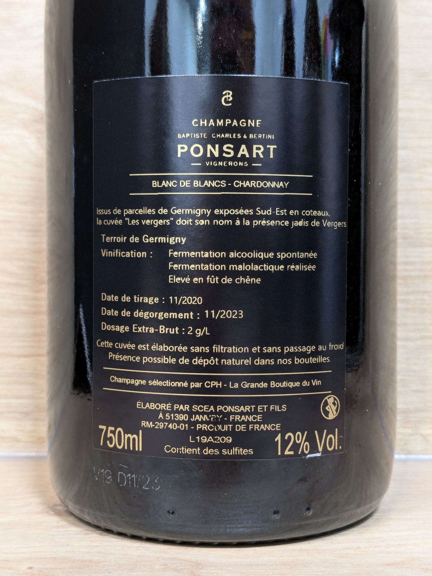 Ponsart - Les Vergers - CPHWINES