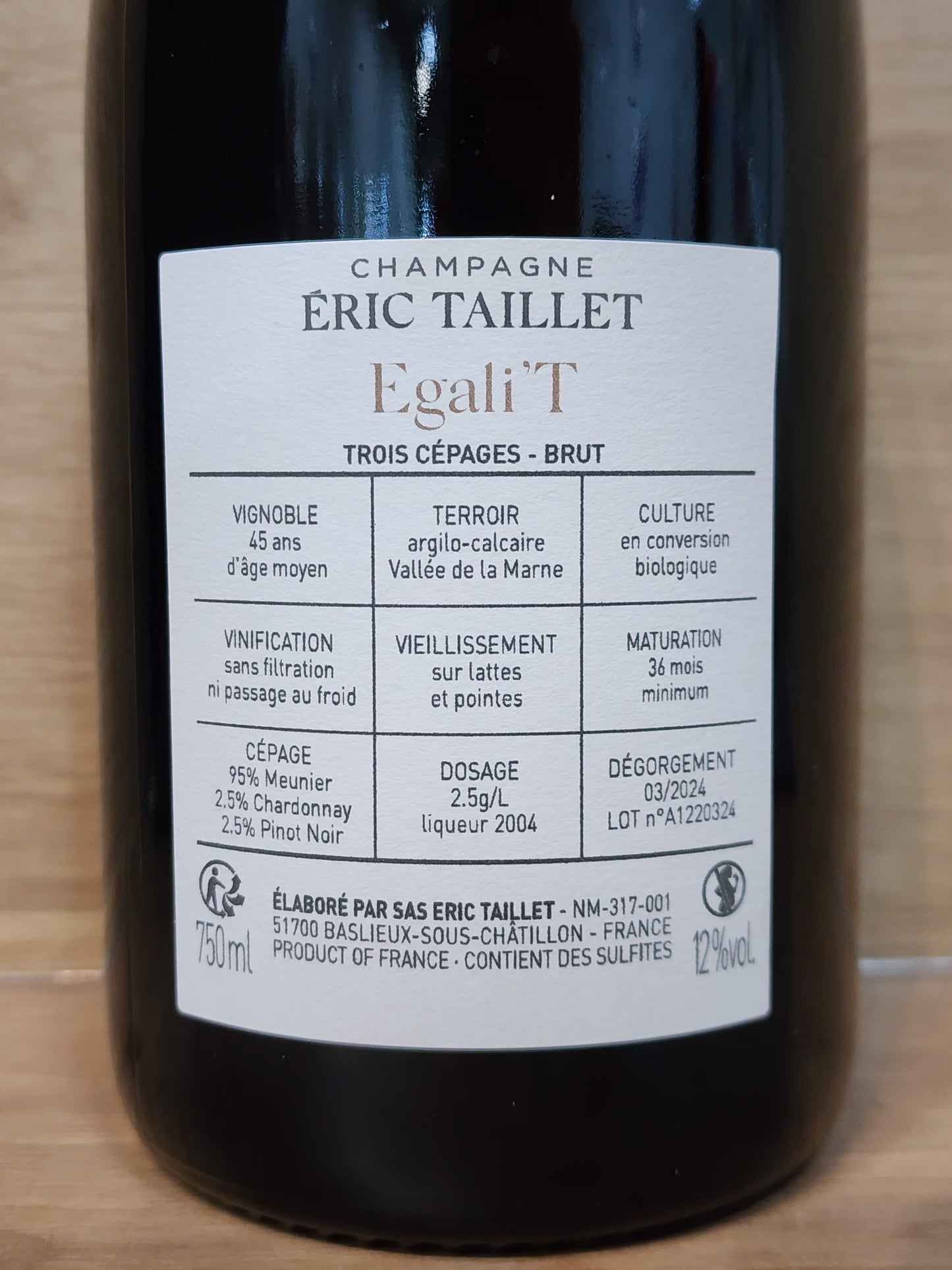 Éric Taillet - Egali'T Trois Cépages CPHWINES