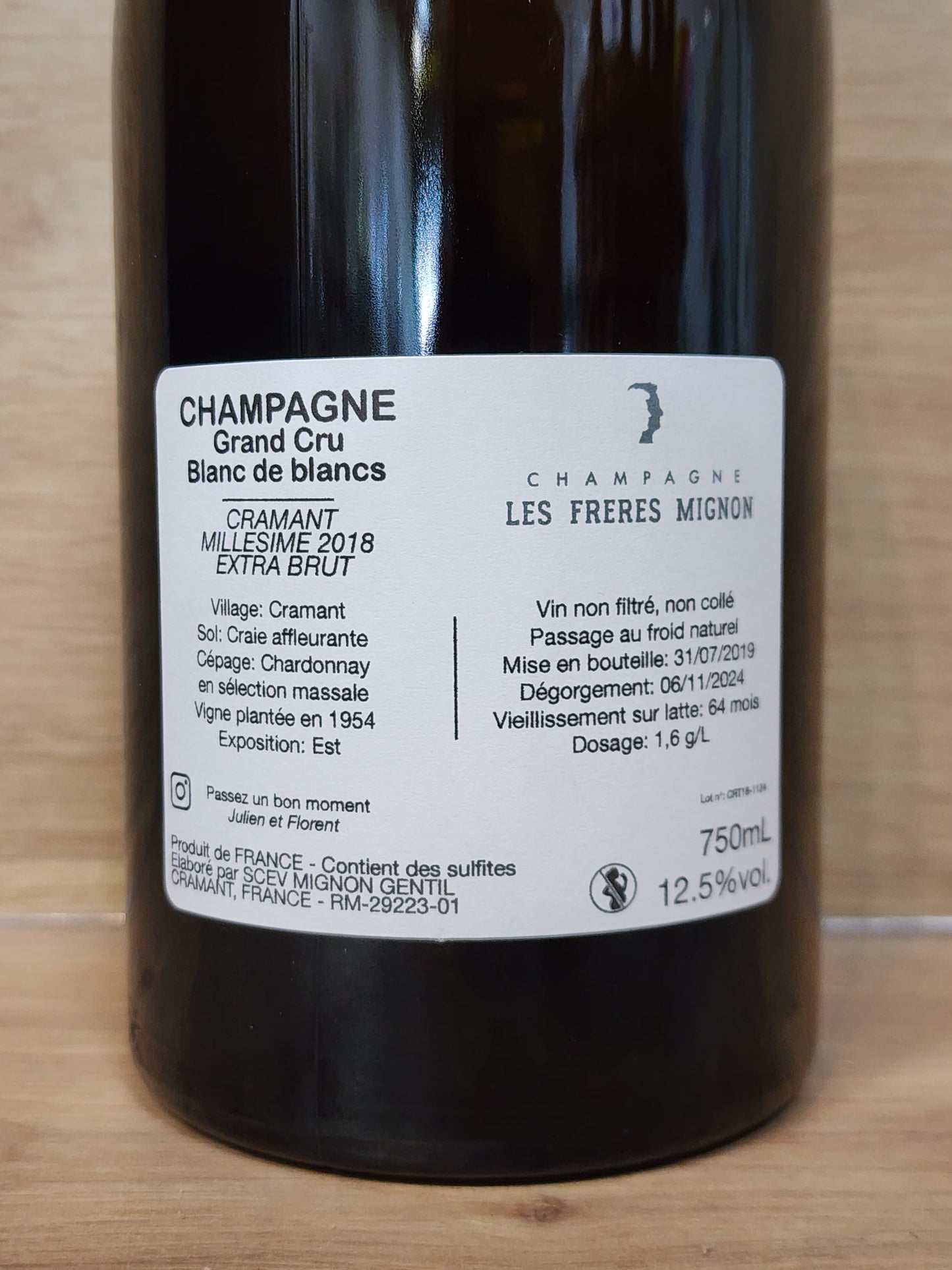Les Frères Mignon – Cramant 2018 CPHWINES