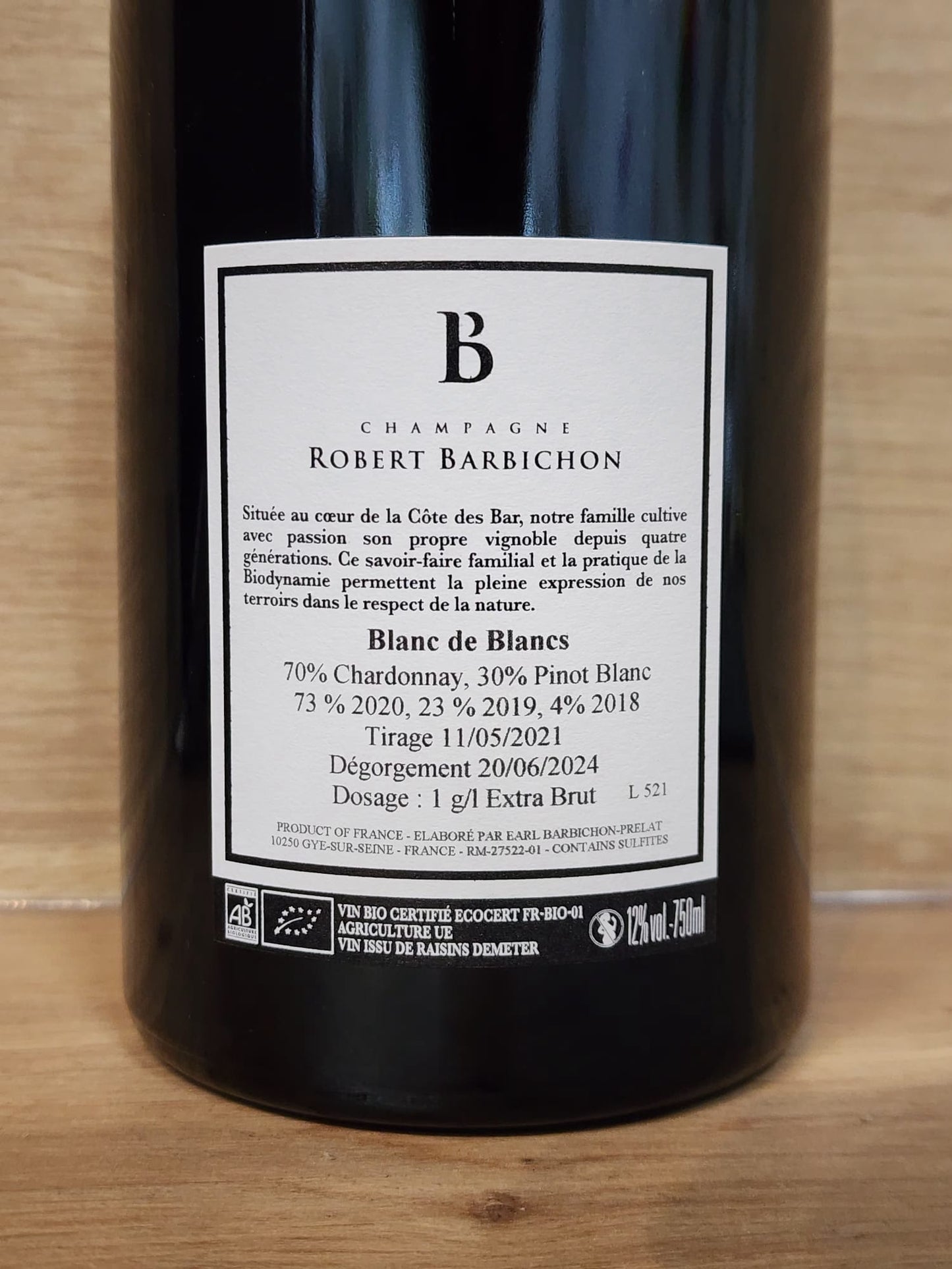 Robert Barbichon - Blanc de Blancs - CPHWINES