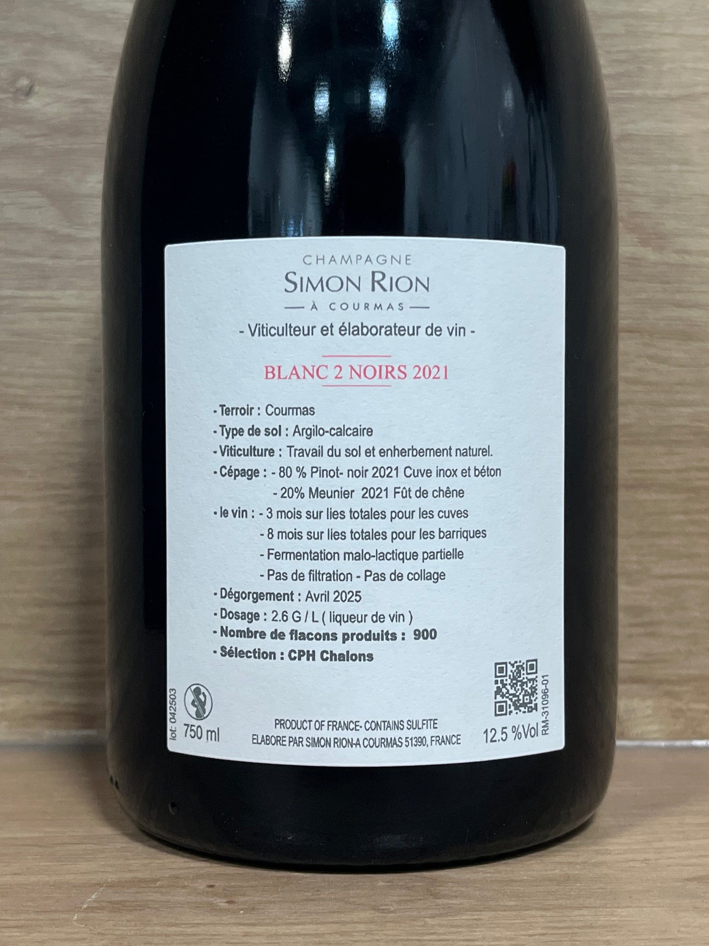 Simon Rion - Blanc 2 Noirs 2021 - CPHWINES