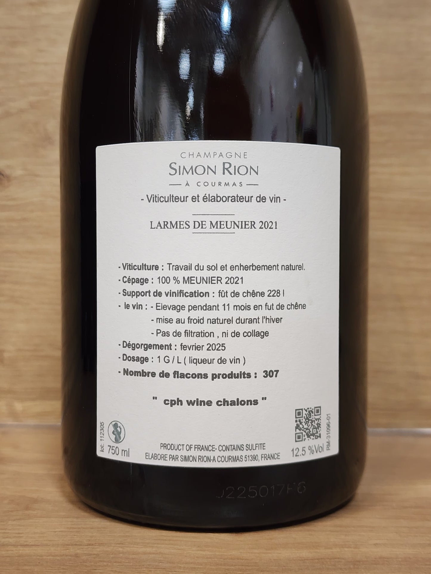Simon Rion – Larmes de Meunier 2021 - CPHWINES