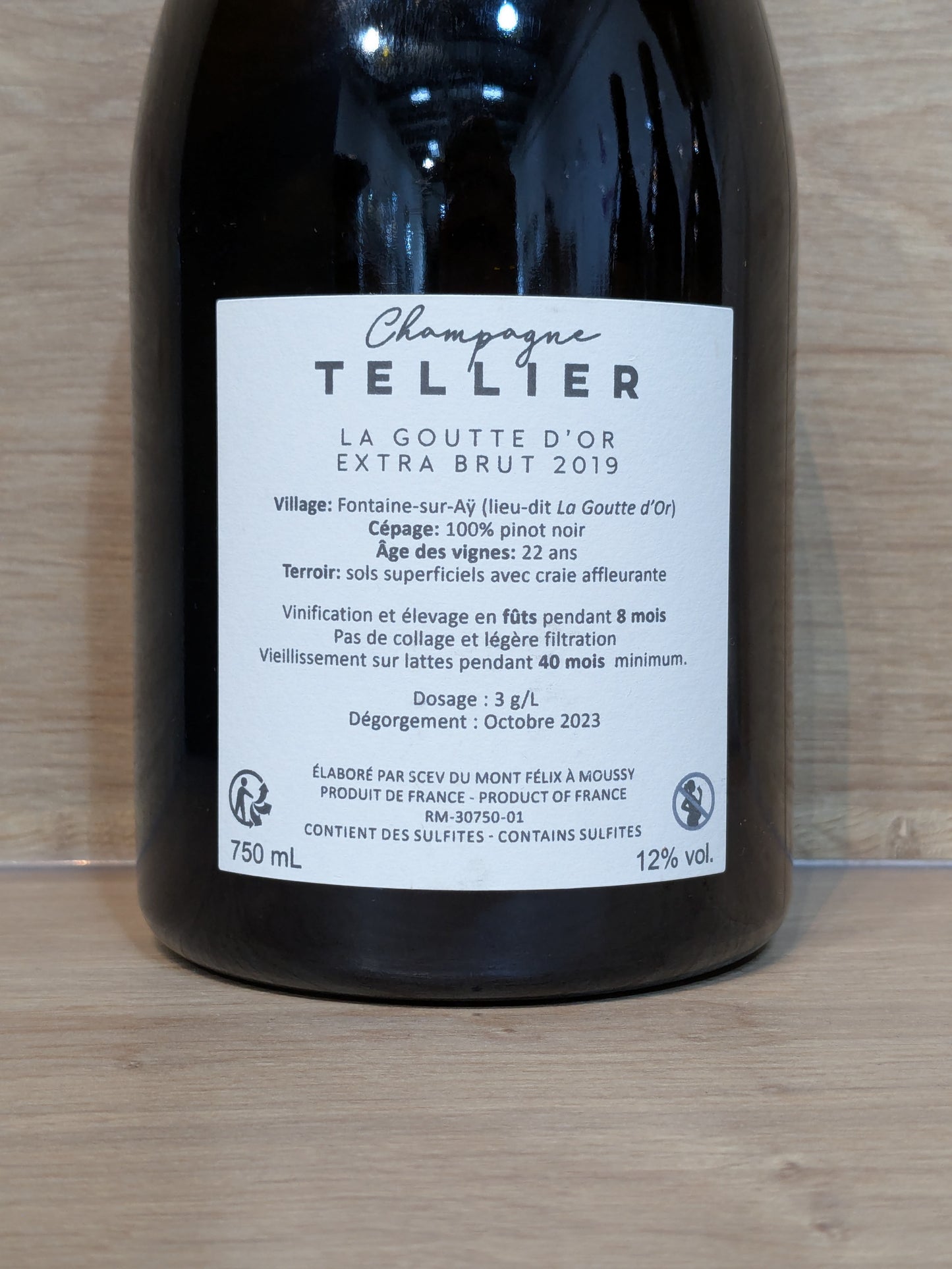 Tellier - La Goutte d'Or Extra Brut 2019 - CPHWINES