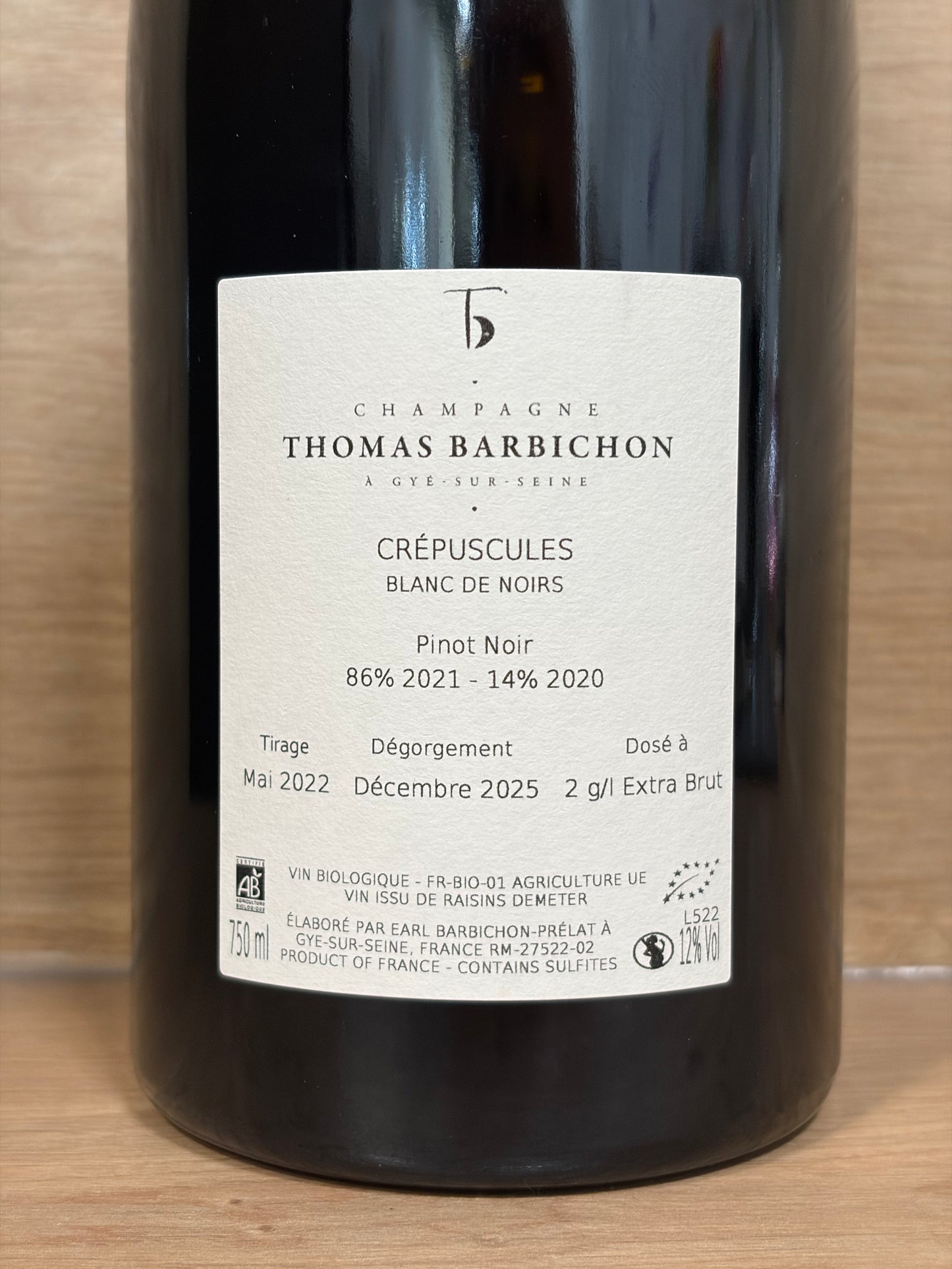 Thomas Barbichon - Crépuscules Blanc de Noirs - CPHWINES