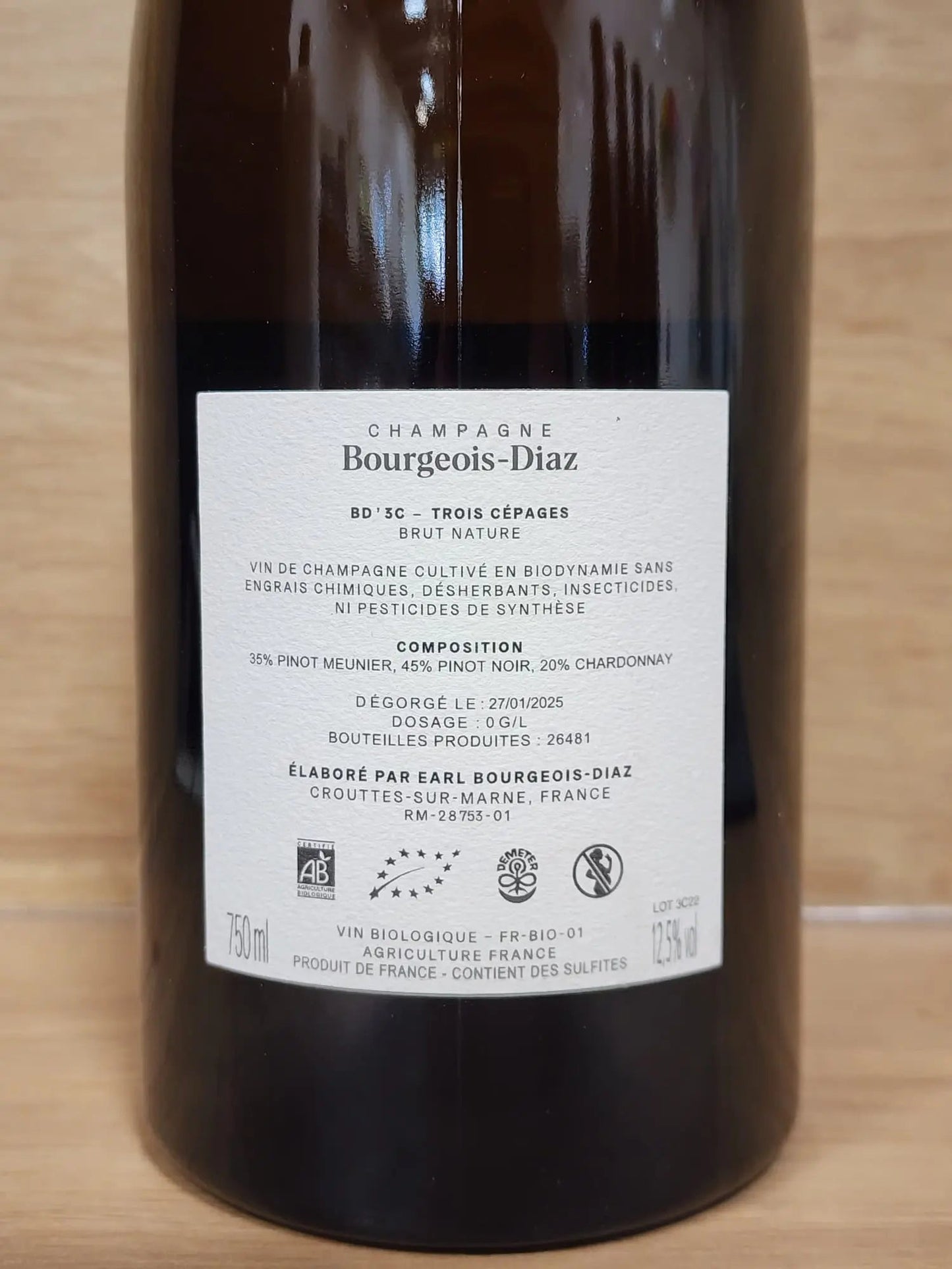 Champagne Bourgeois - Diaz – BD’3C - CPHWINES