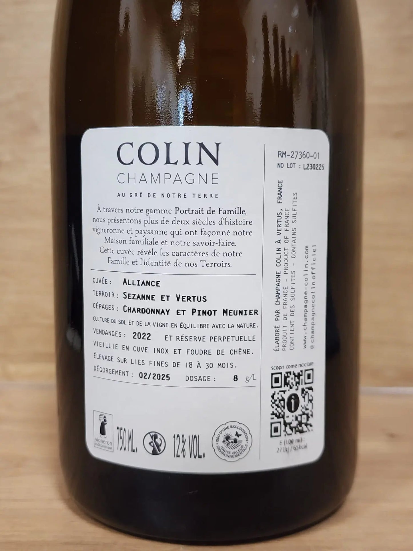 Champagne Colin – Cuvée Alliance - CPHWINES