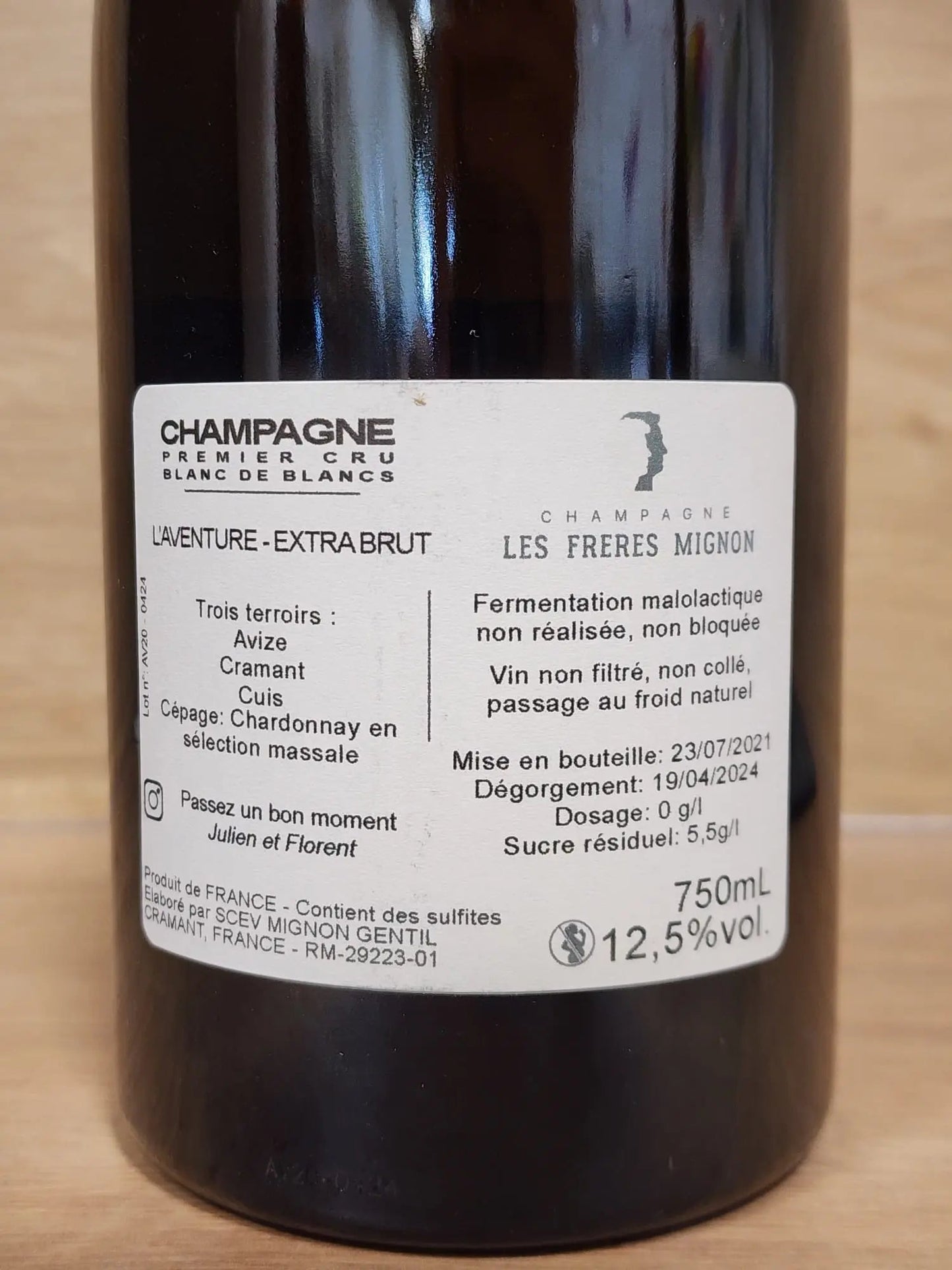 Champagne Les Frères Mignon – L’Aventure - CPHWINES