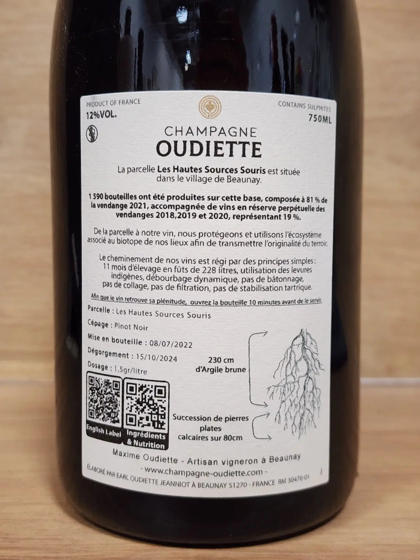 Champagne Oudiette – Les Hautes Sources Souris - CPHWINES