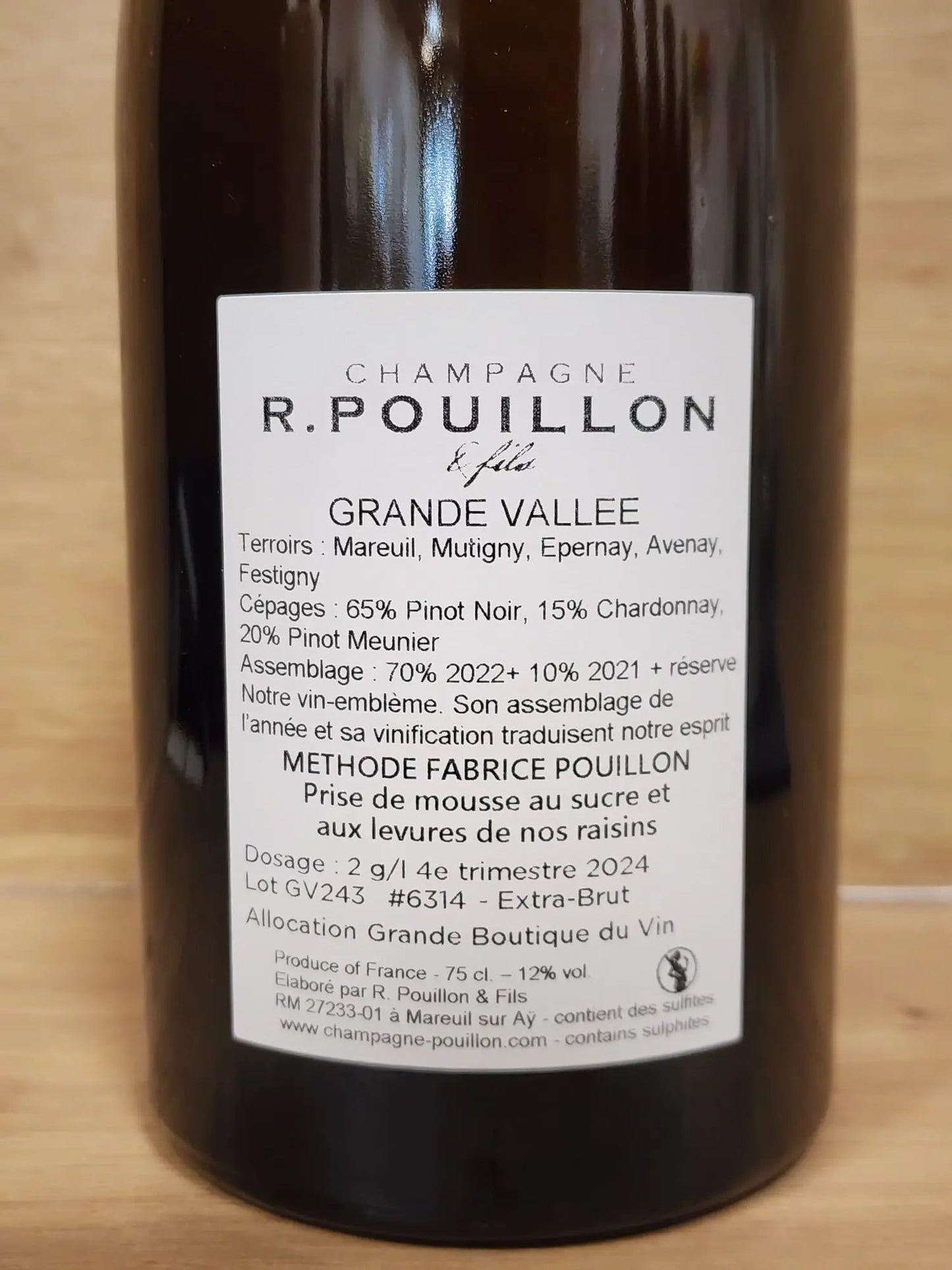 Champagne R. Pouillon & Fils – Grande Vallée - CPHWINES