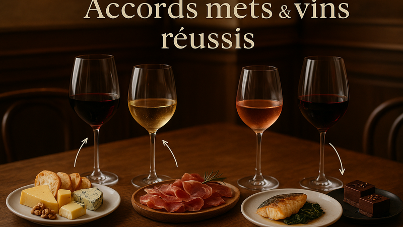 Accords mets & vins réussis: nos conseils