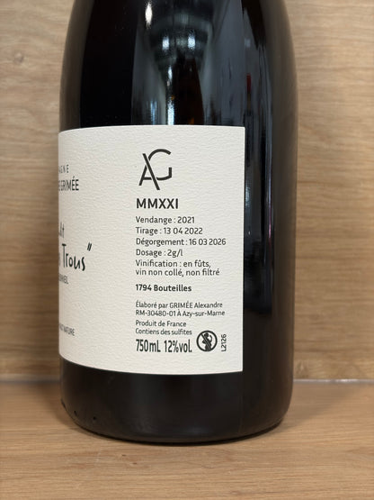 Alexandre Grimée - Lieu-dit Sous les Trous MMXXI 2021 - CPHWINES