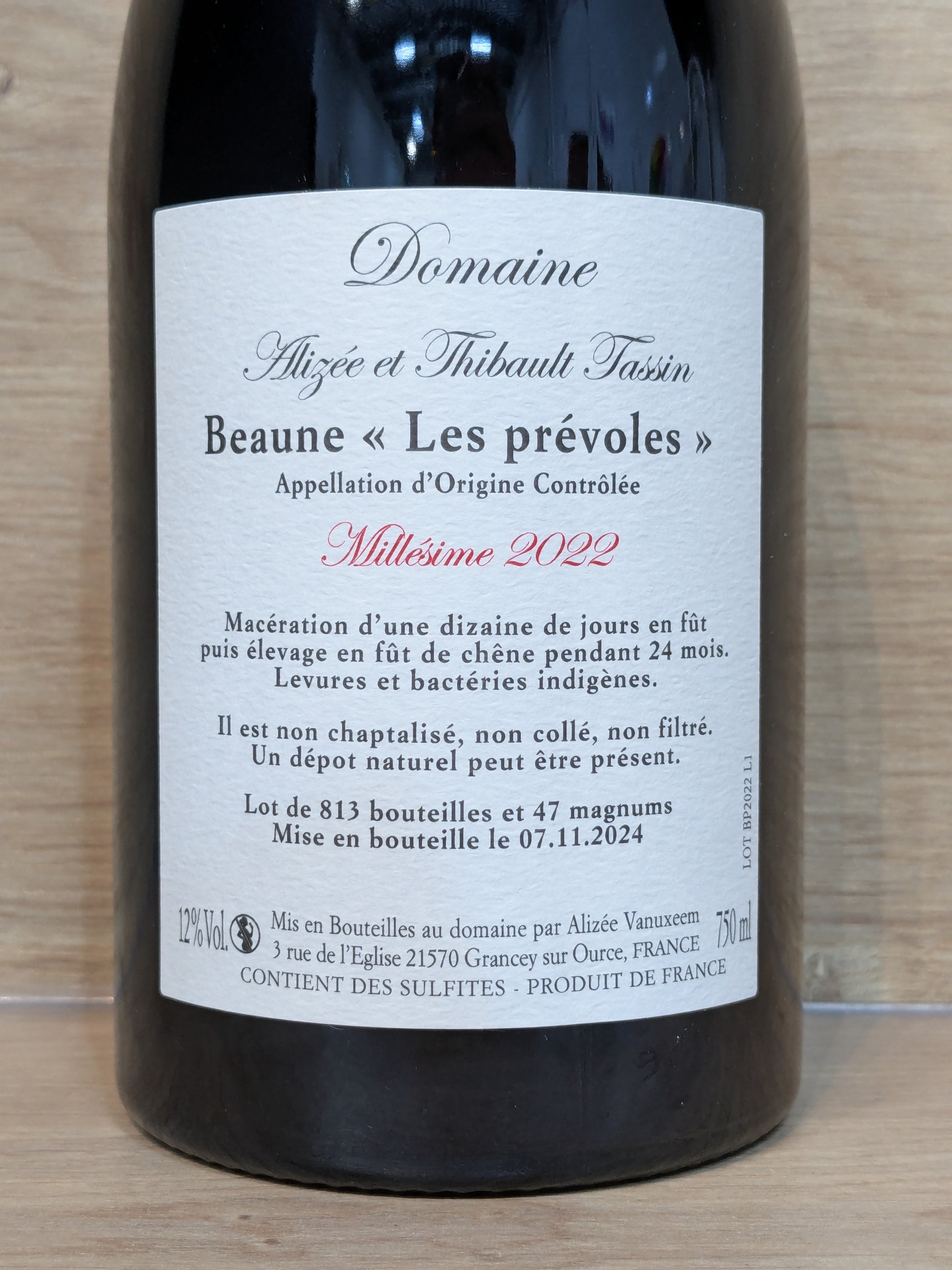 Alizée et Thibault Tassin - Les Prévoles 2022 - CPHWINES