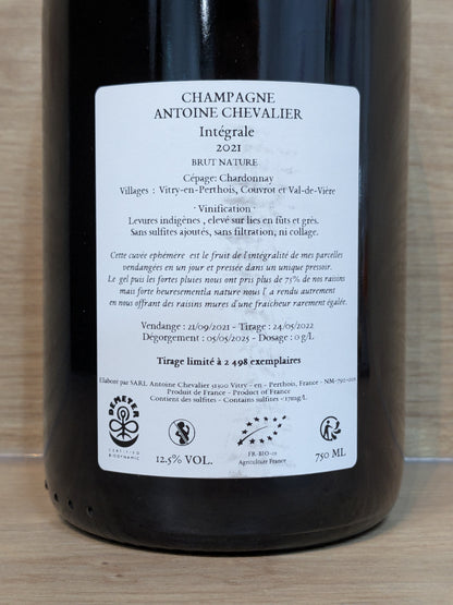 Antoine Chevalier - Intégrale 2021 - CPHWINES