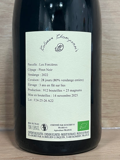 Aurélien Lurquin - Coteaux Champenois rouge - Les Forcières - CPHWINES