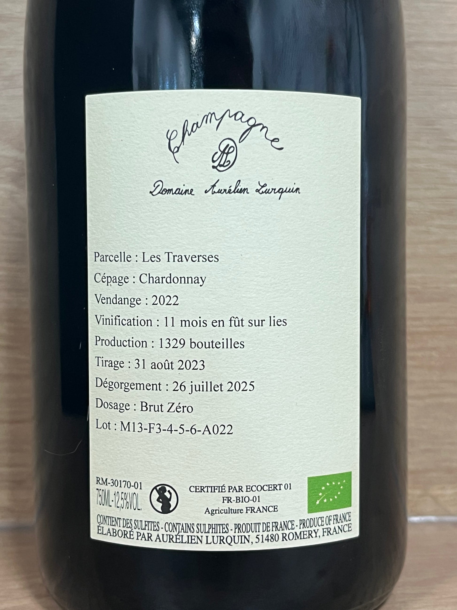 Aurélien Lurquin - Les Traverses - CPHWINES