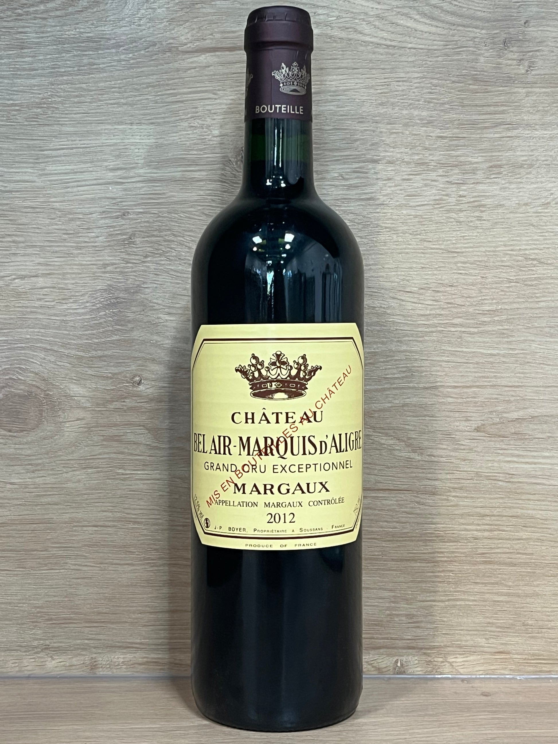 Belair-Marquis d'Aligre - Margaux Grand Cru 2012 - CPHWINES