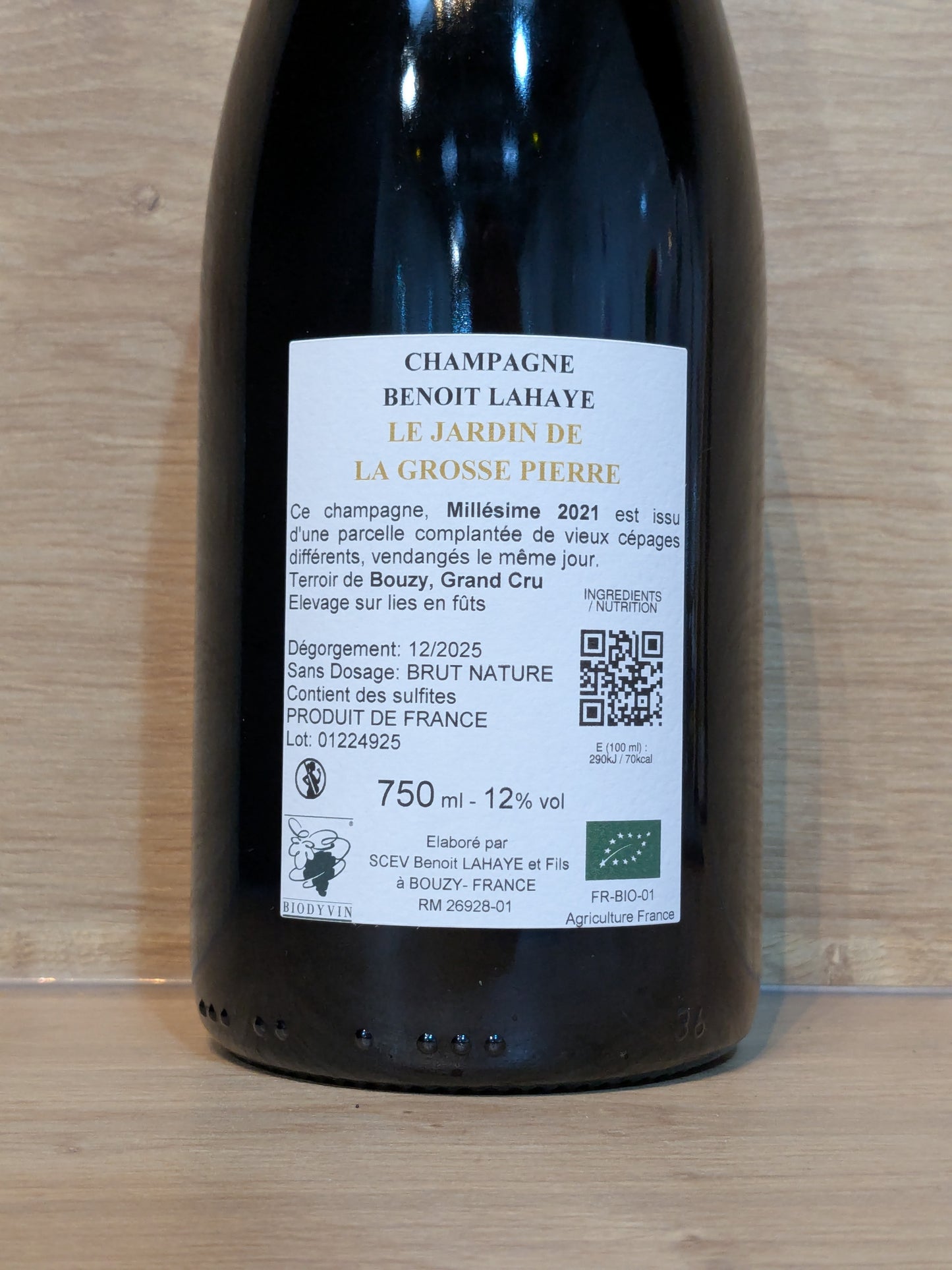 Benoît Lahaye - Le Jardin de la Grosse Pierre 2021 - CPHWINES