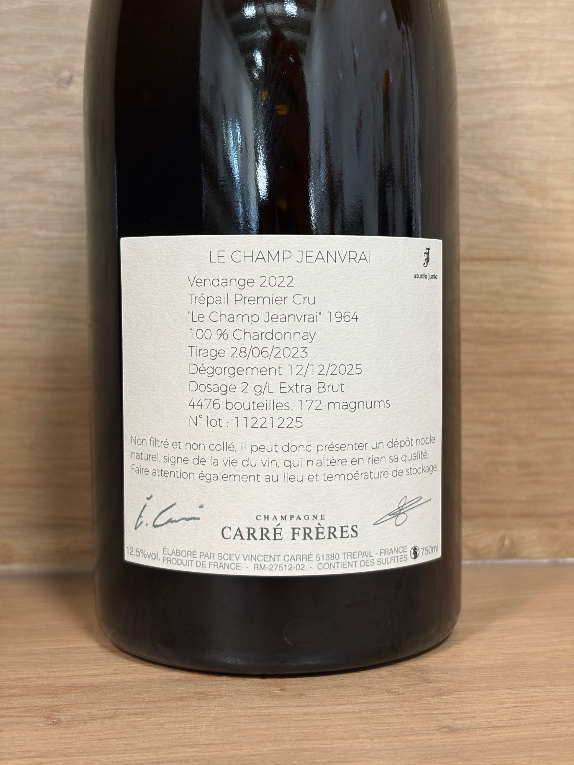 Carré Frères - Le Champ Jeanvrai 2022 - CPHWINES