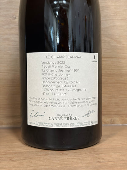 Carré Frères - Le Champ Jeanvrai 2022 - CPHWINES