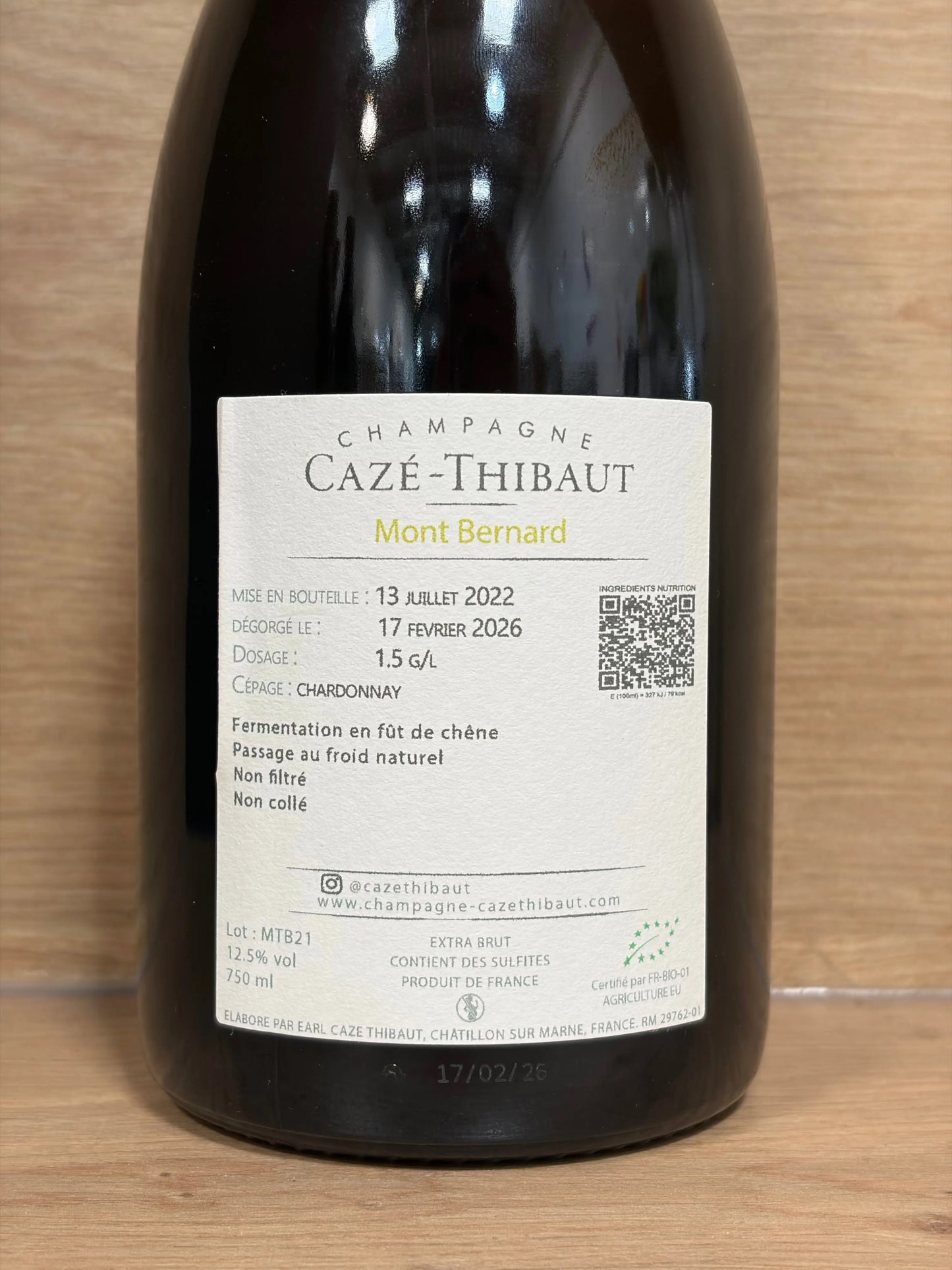 Cazé-Thibaut - Mont Bernard 2021 - CPHWINES