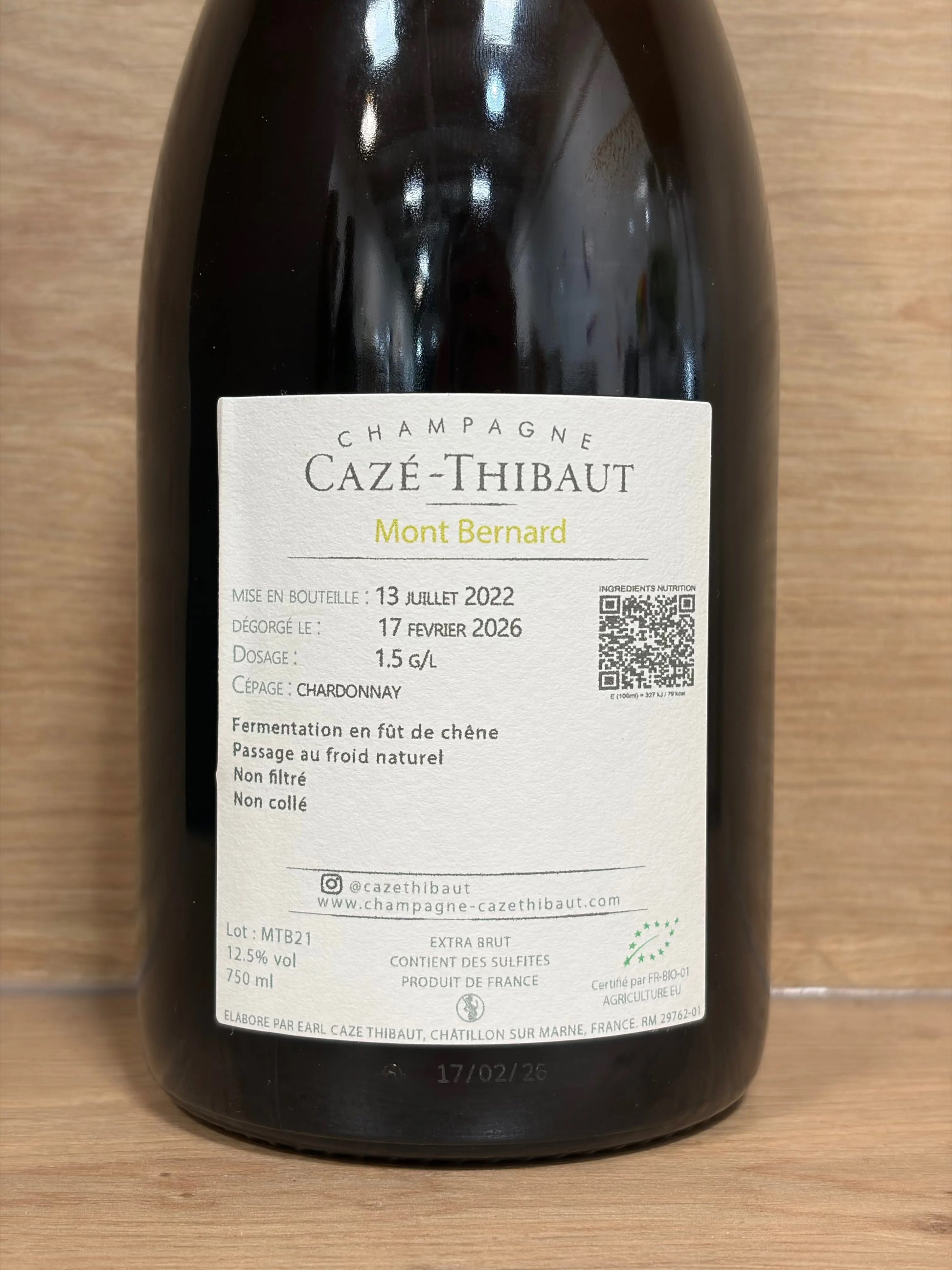 Cazé-Thibaut - Mont Bernard 2021 - CPHWINES