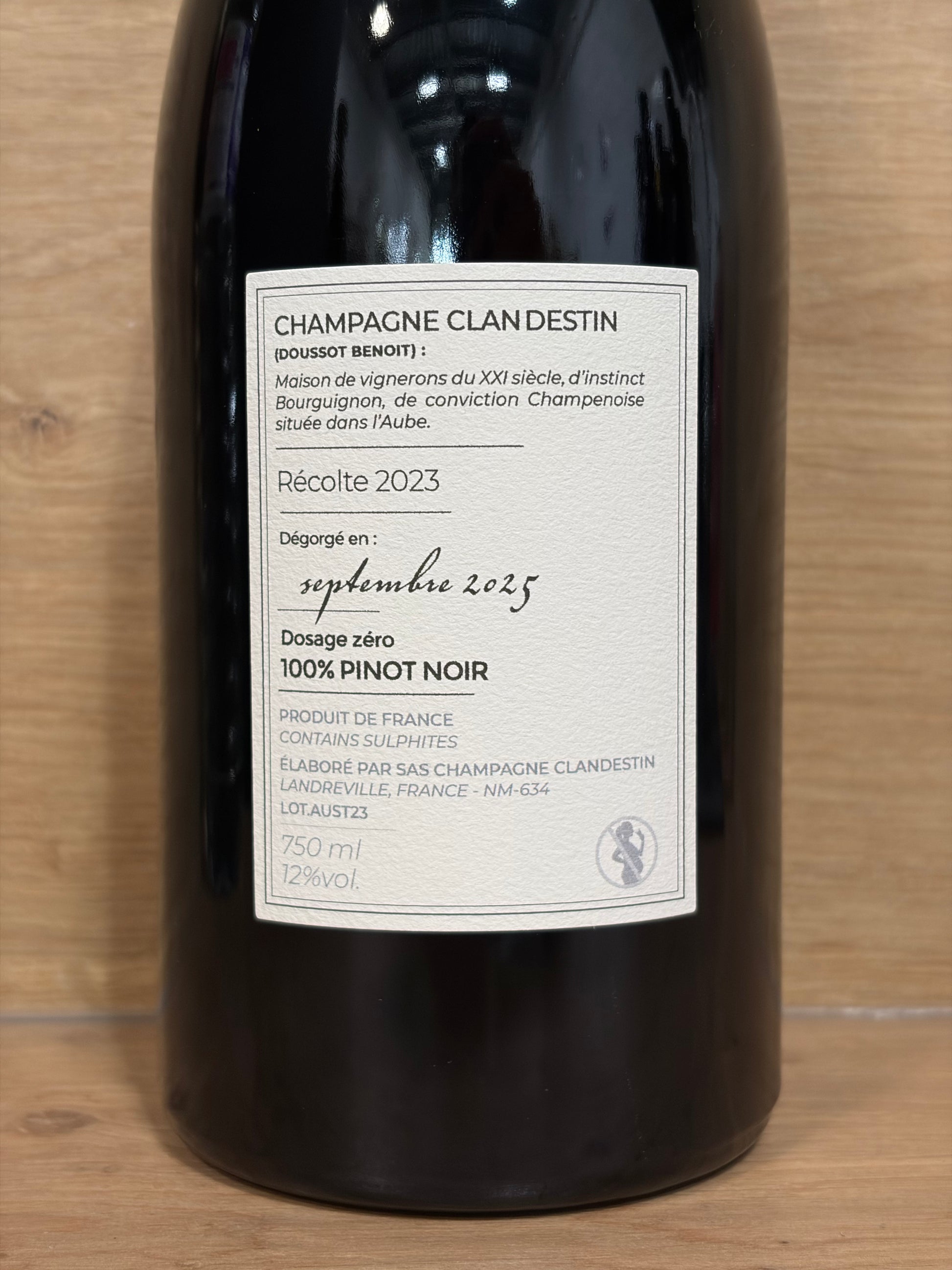 Champagne Clan Destin - Austral - Pinot Noir 2023 - CPHWINES